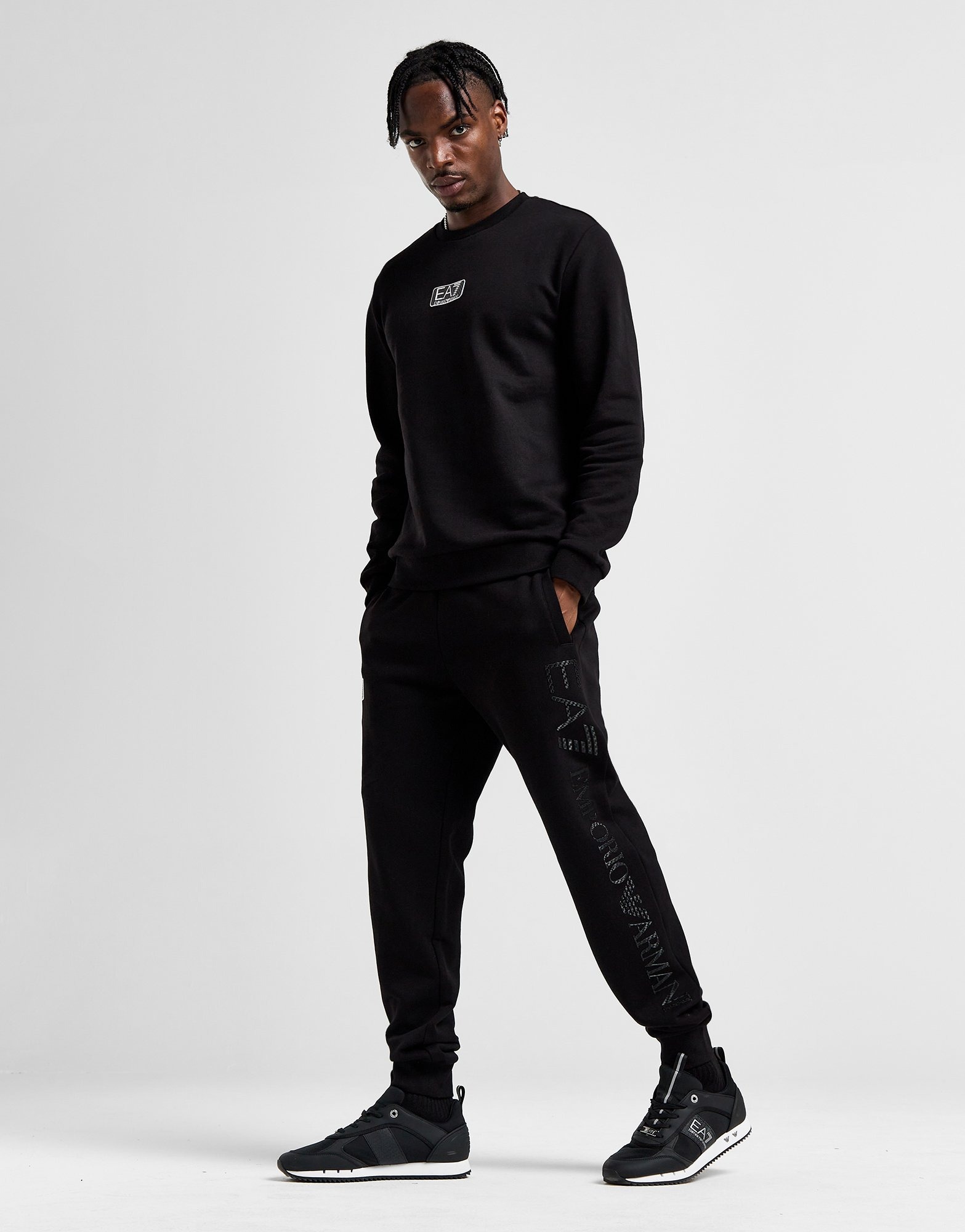 EA7 Emporio Armani Carbon Logo Joggers