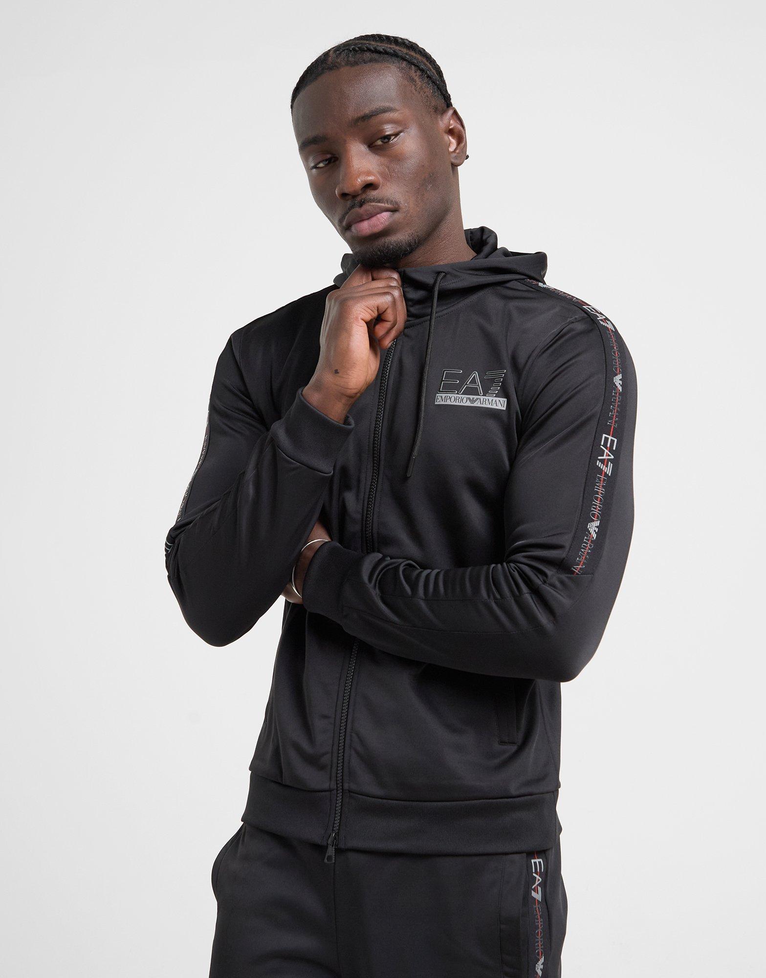Poly Tracksuit Black Emporio Armani Tracksuit Poly Ea7 Hoodie