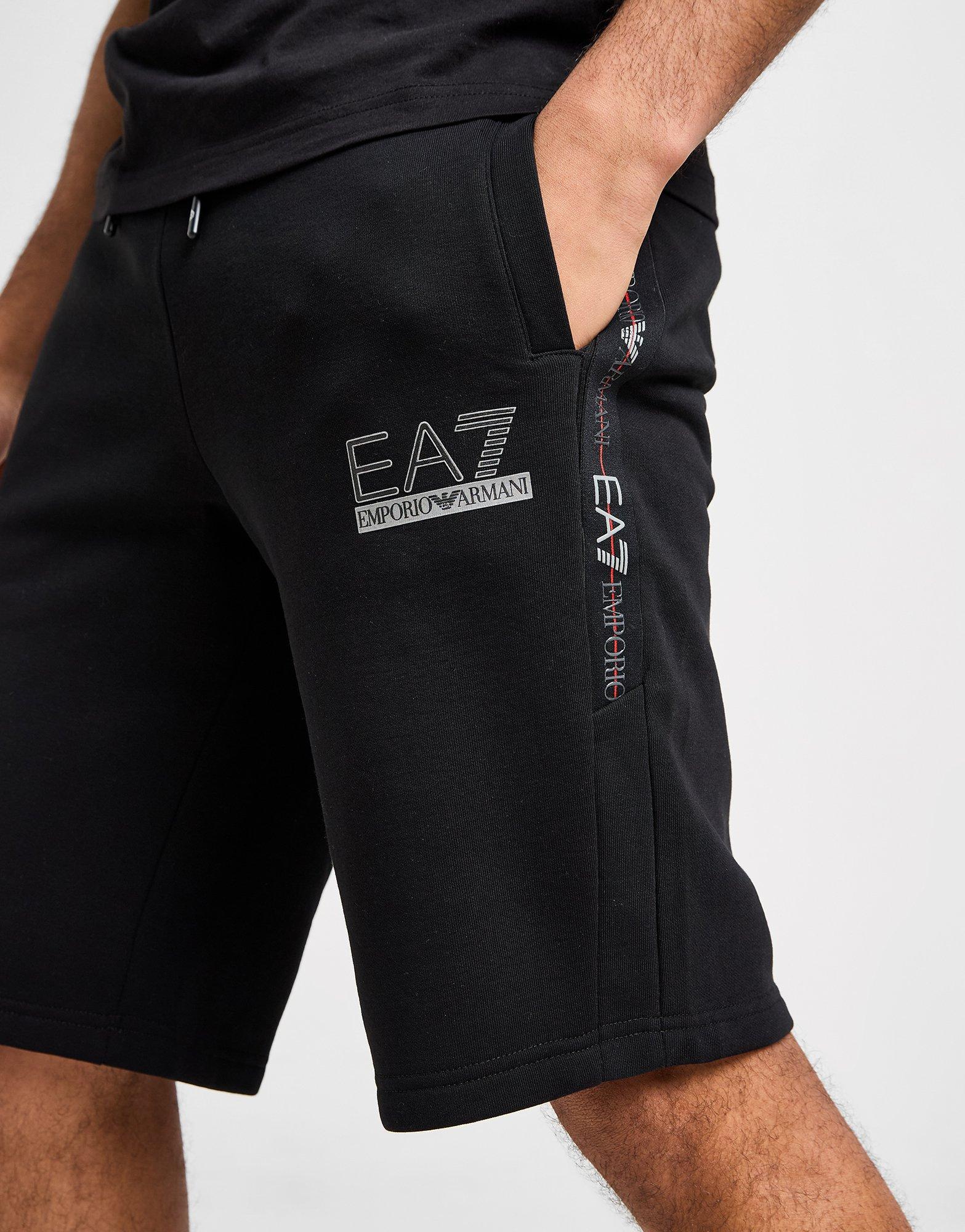 関税込 EA7 EMPORIO ARMANI ショートパンツ サイドテープ EMPORIO ARMANI (エンポリオアルマーニ) テープロゴ バック