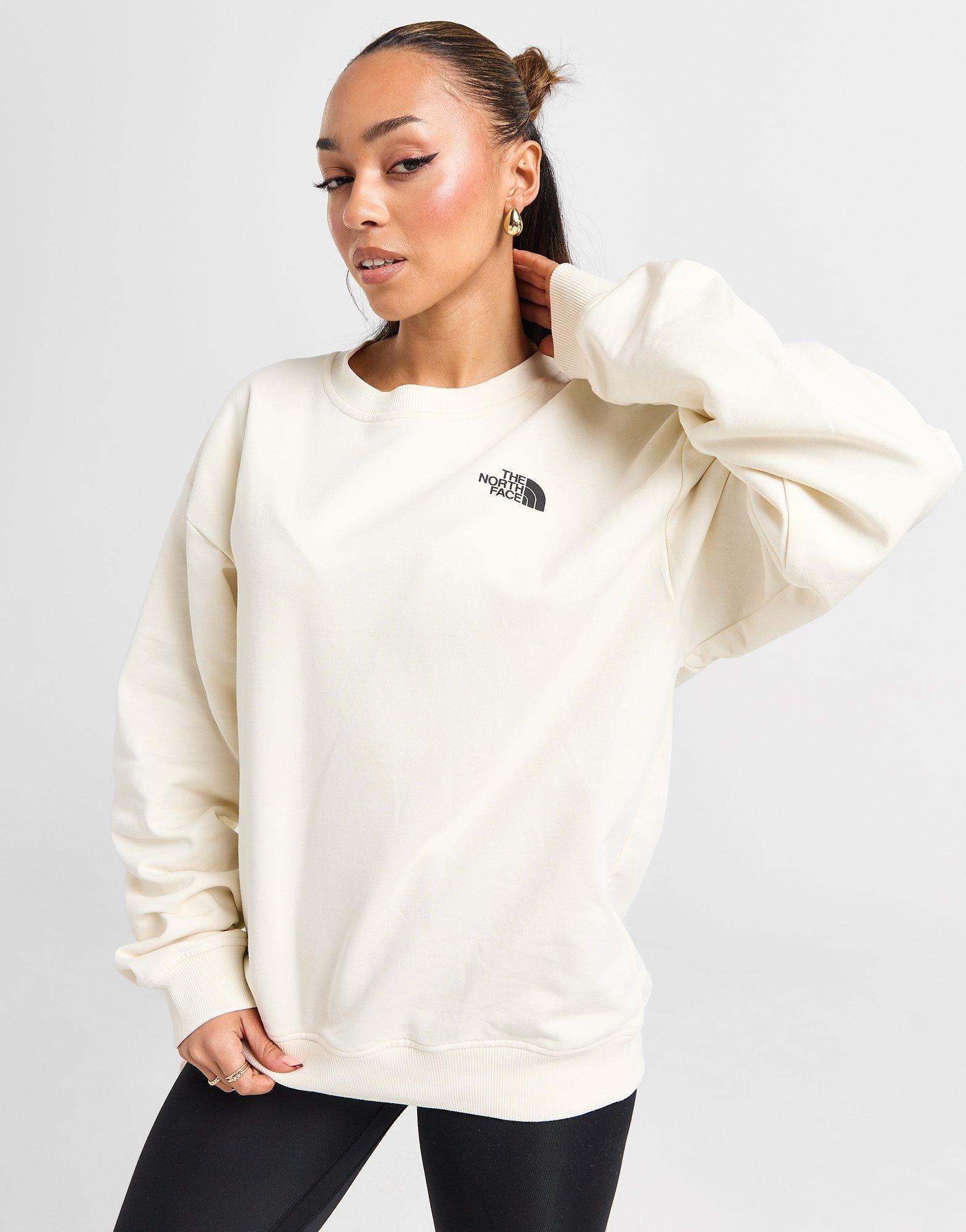 White The North Face Mountain Box Crew Sweatshirt - JD