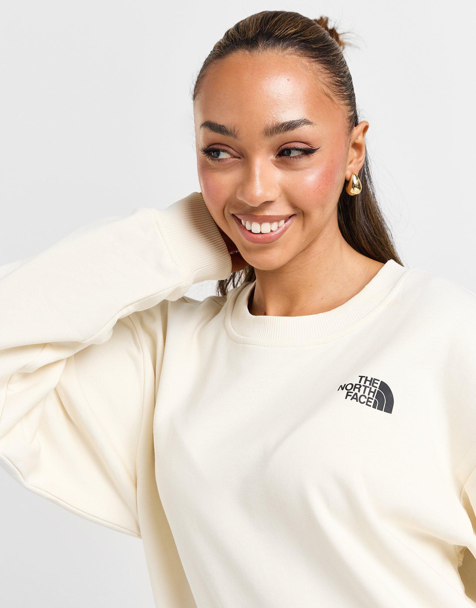 White The North Face Mountain Box Crew Sweatshirt - JD