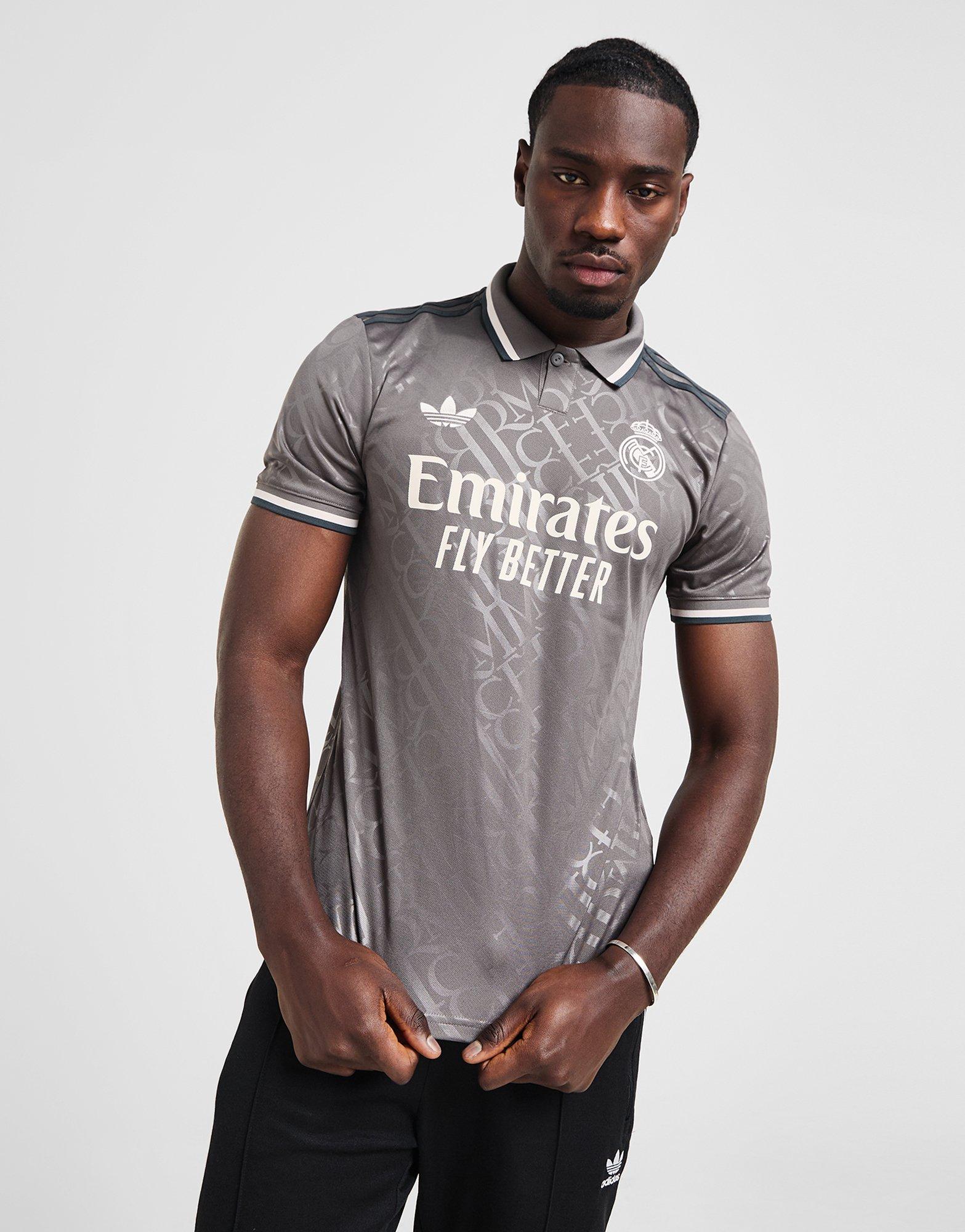 Grey adidas Real Madrid 2024/25 Bellingham #5 Third Shirt
