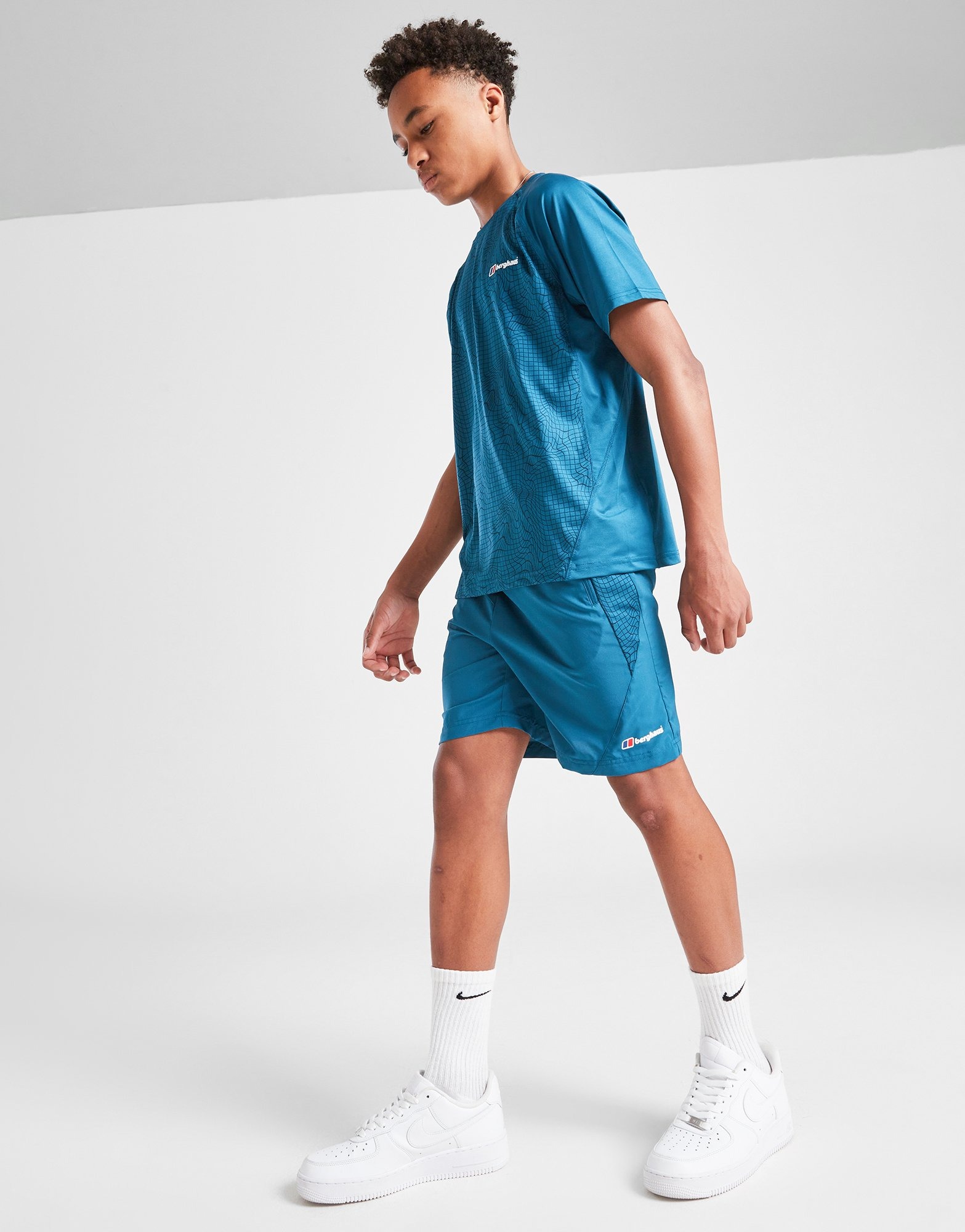 Petrol Berghaus All Over Print Grid Shorts Junior - JD Sports Sverige