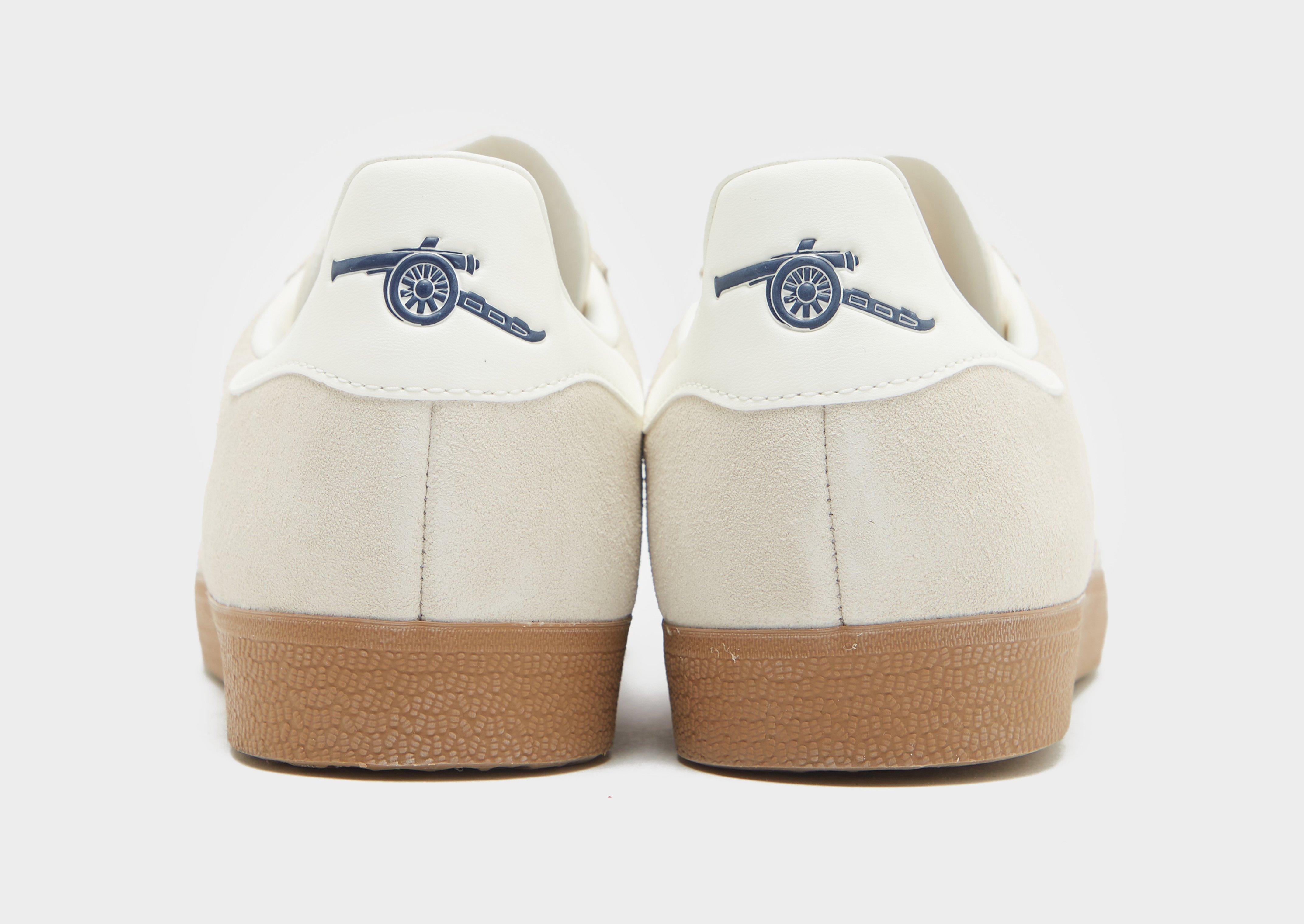 White adidas Originals Gazelle Arsenal - JD Sports Global