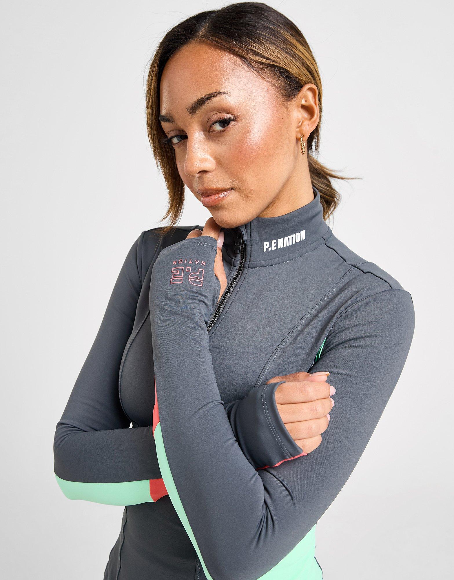 PE Nation Breakthrough Colour Block 1/4 Zip Top