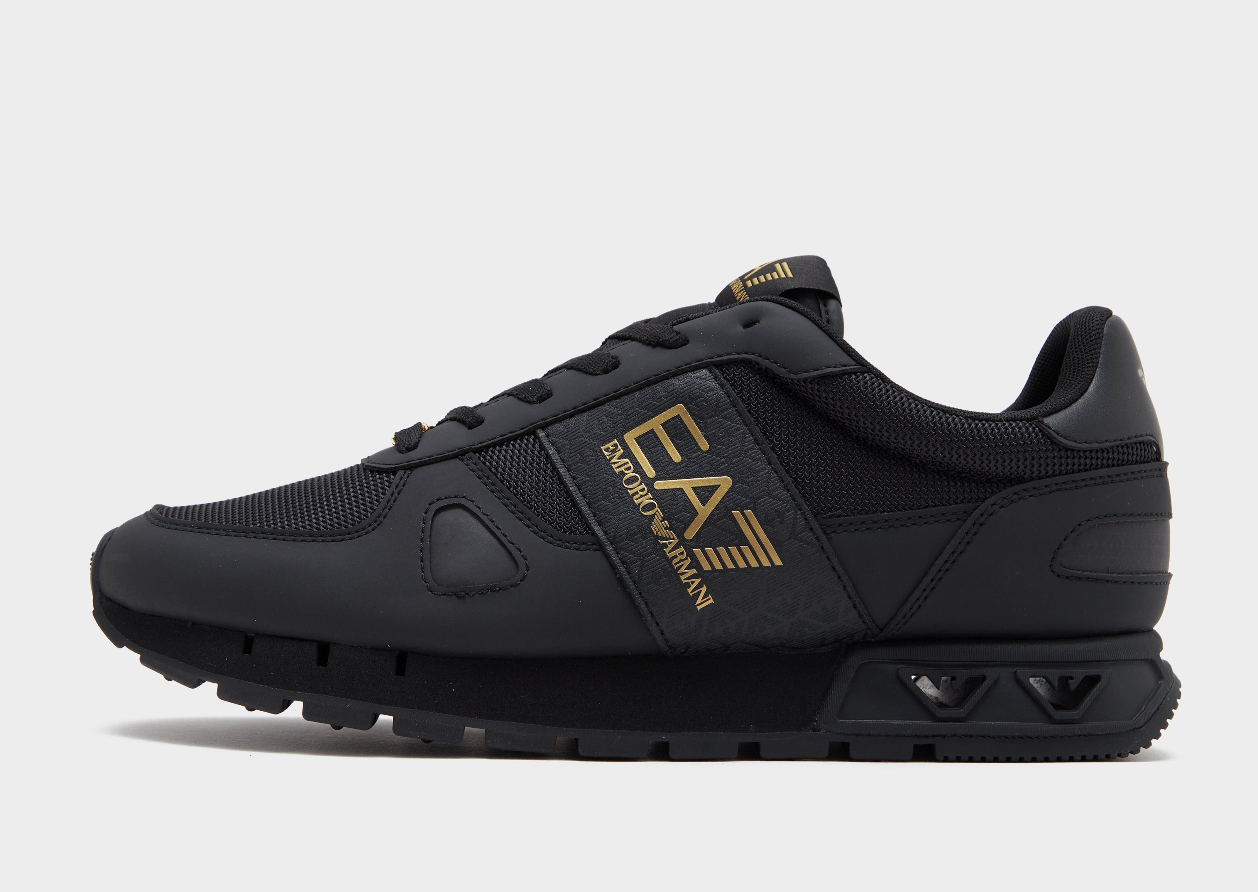 Black EA7 Emporio Armani B&W Laces Retro JD Sports UK