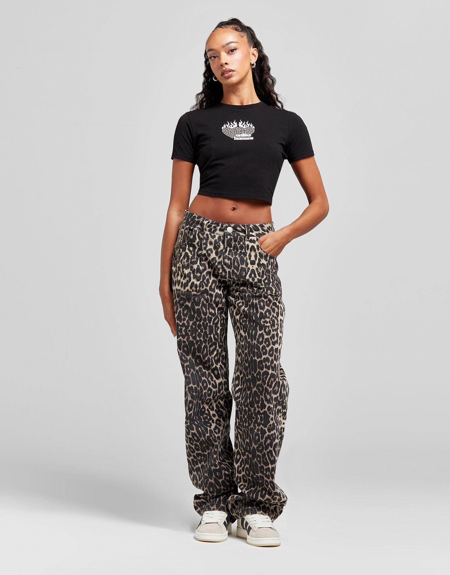Unlike Humans Leopard Slim T-Shirt