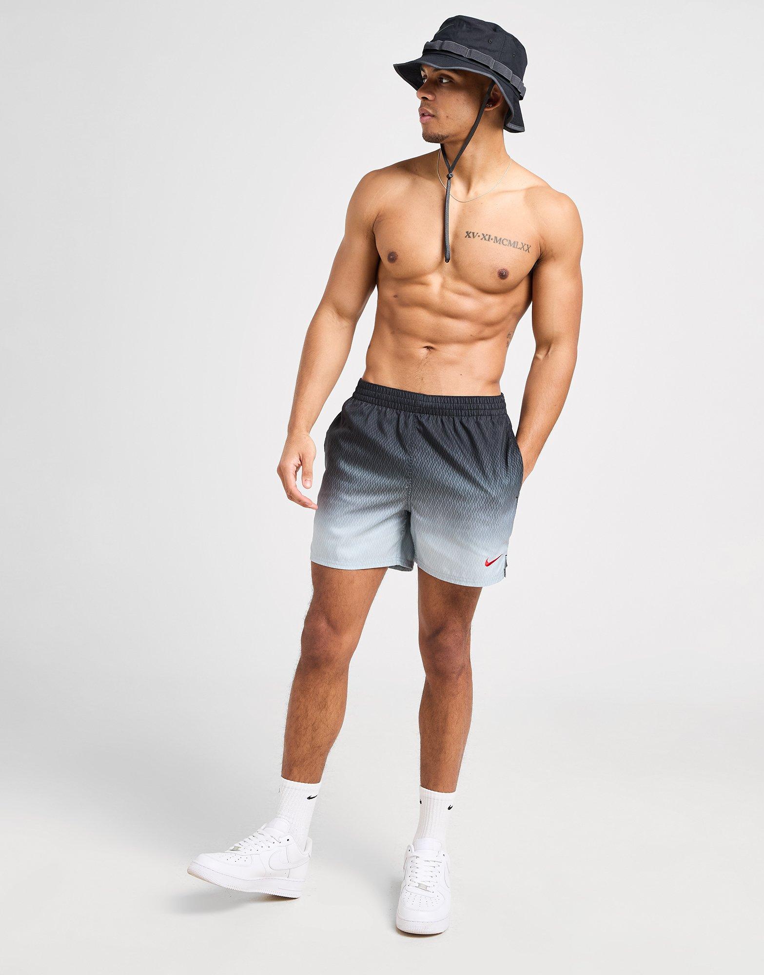 Black Nike All Over Print Fade Swim Shorts - JD Sports Global