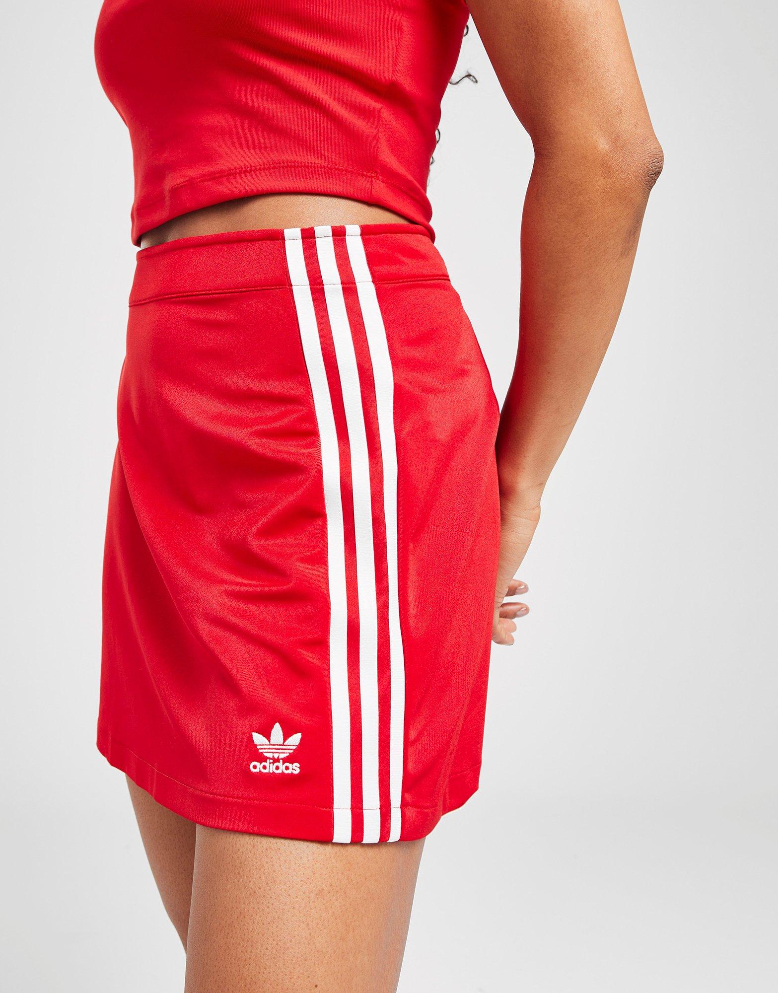Red adidas Originals 3-Stripes Mini Skirt - JD Sports Global