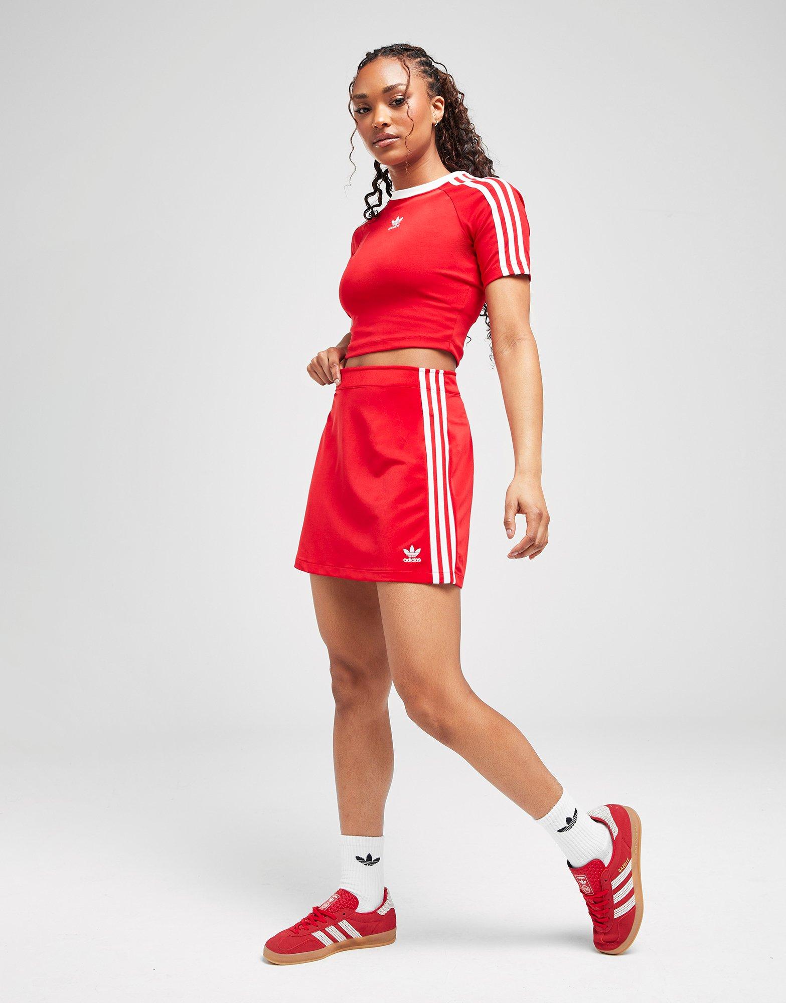 Red adidas Originals 3-Stripes Mini Skirt - JD Sports Global