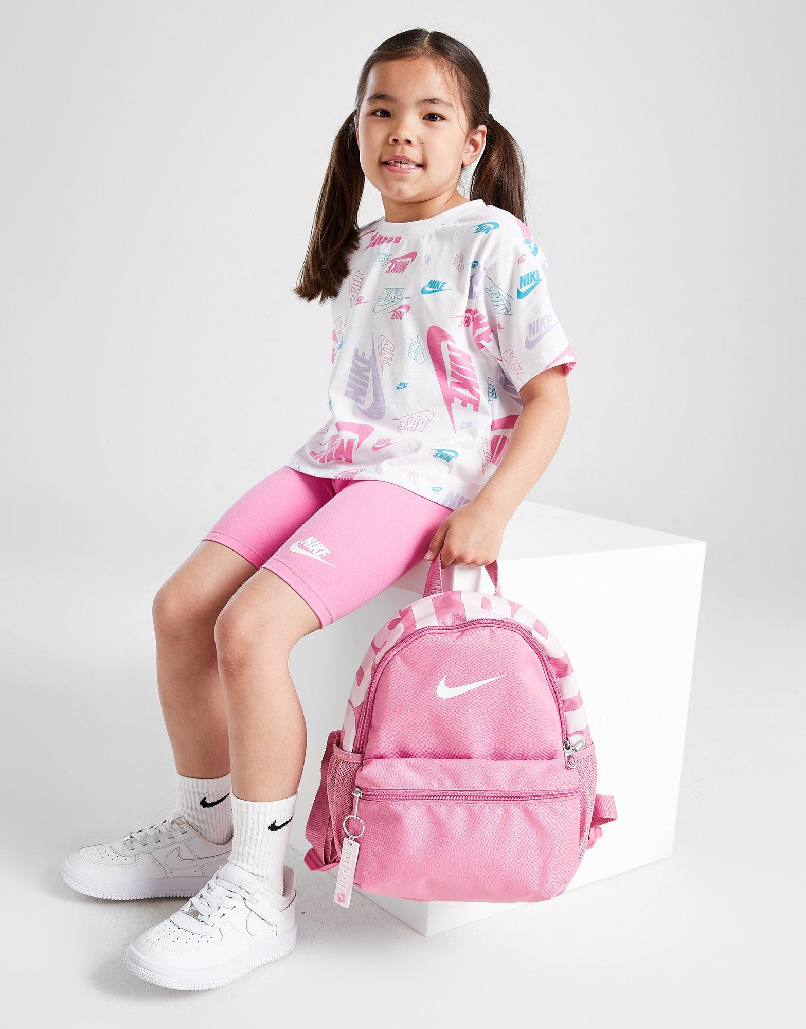 Nike Girls' All Over Print T-Shirt/Shorts Set Children