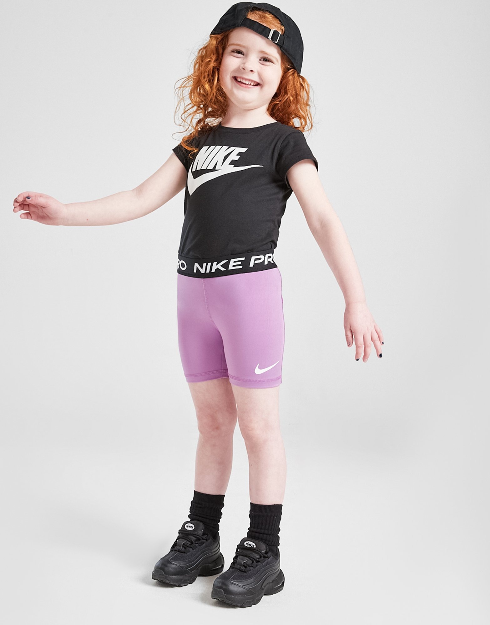 Purple Nike Girls' Pro Shorts Children JD Sports UK
