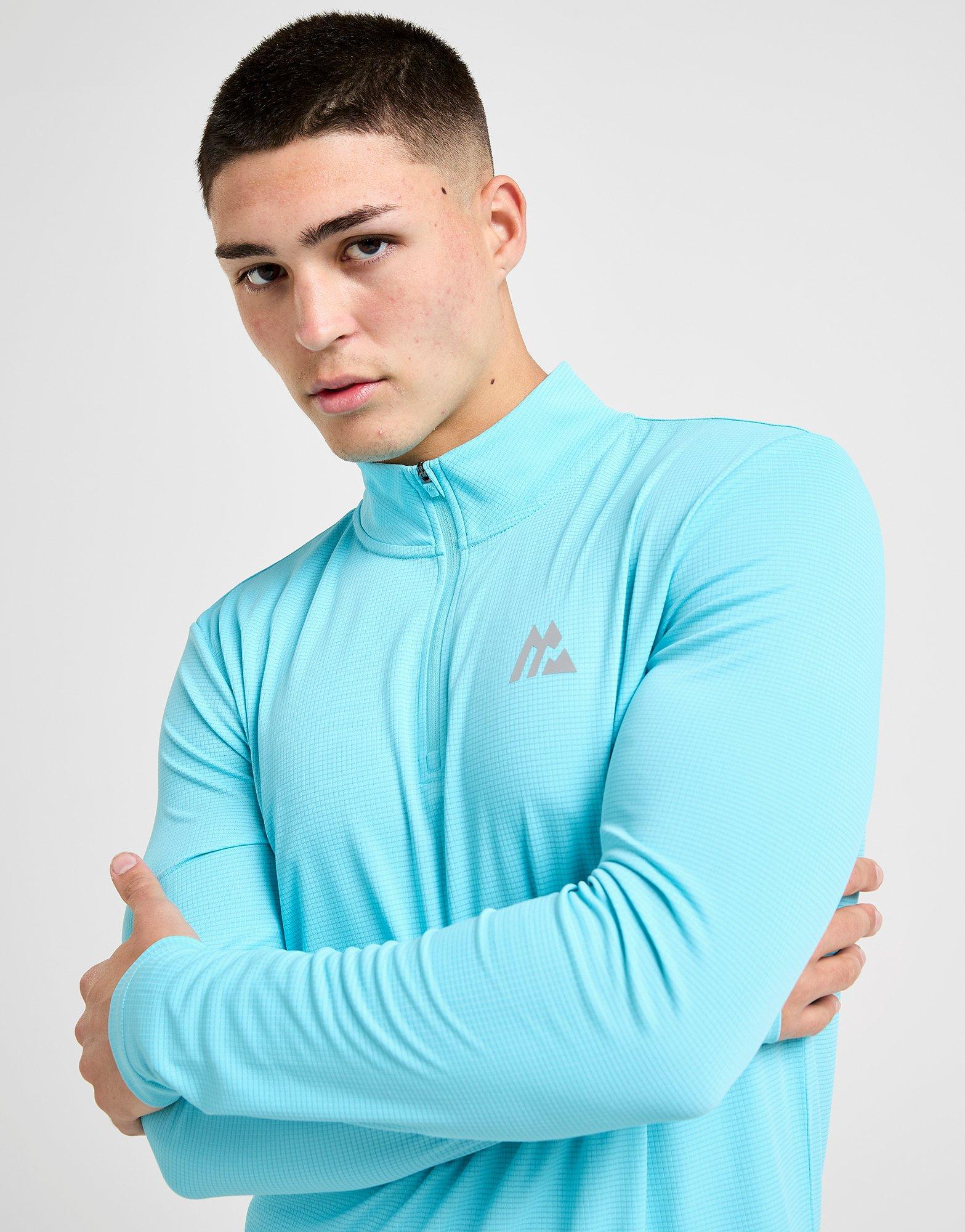 Blue MONTIREX Peak Gridded 1/4 Zip Top - JD Sports Global Blue MONTIREX Peak Gridded 1/4 Zip Top - JD Sports Global
