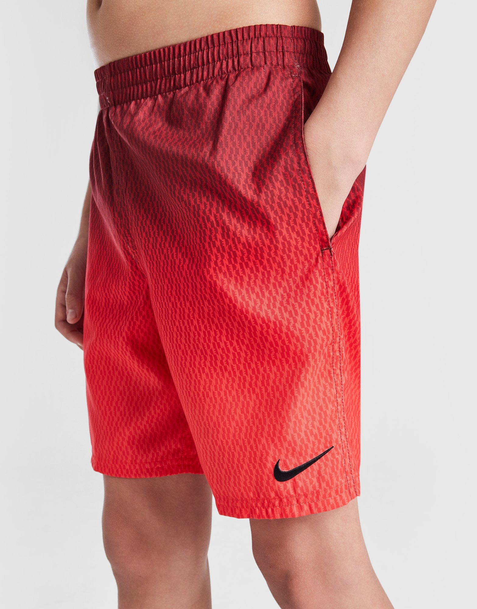 【NIKE】Nike All Over Print Fade Swim ハーフ ※送関込 Red Nike All Over Print Fade Swim Shorts Junior | JD Sports UK