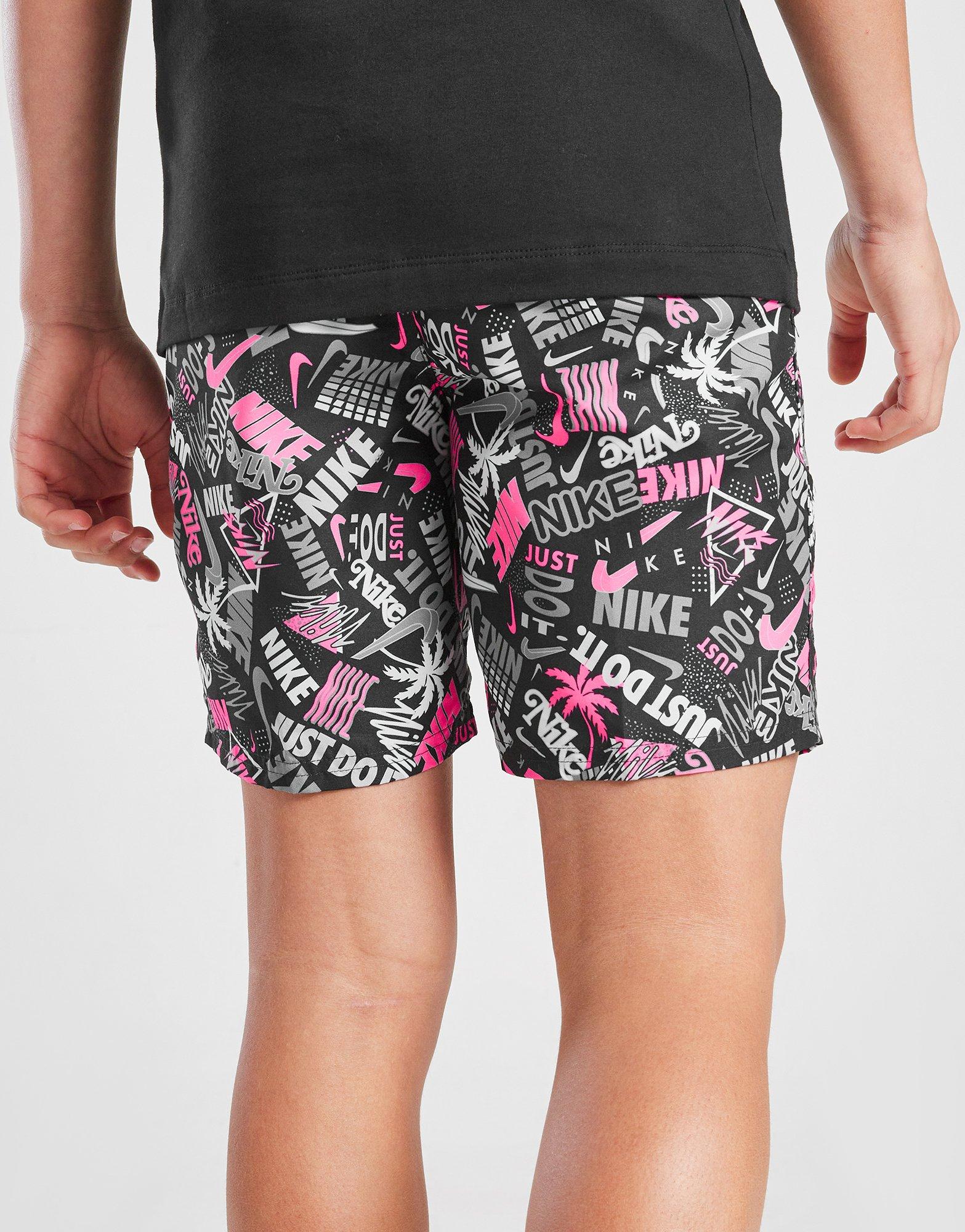 Nike Happy Daze All Over Print Badeshorts Kinder