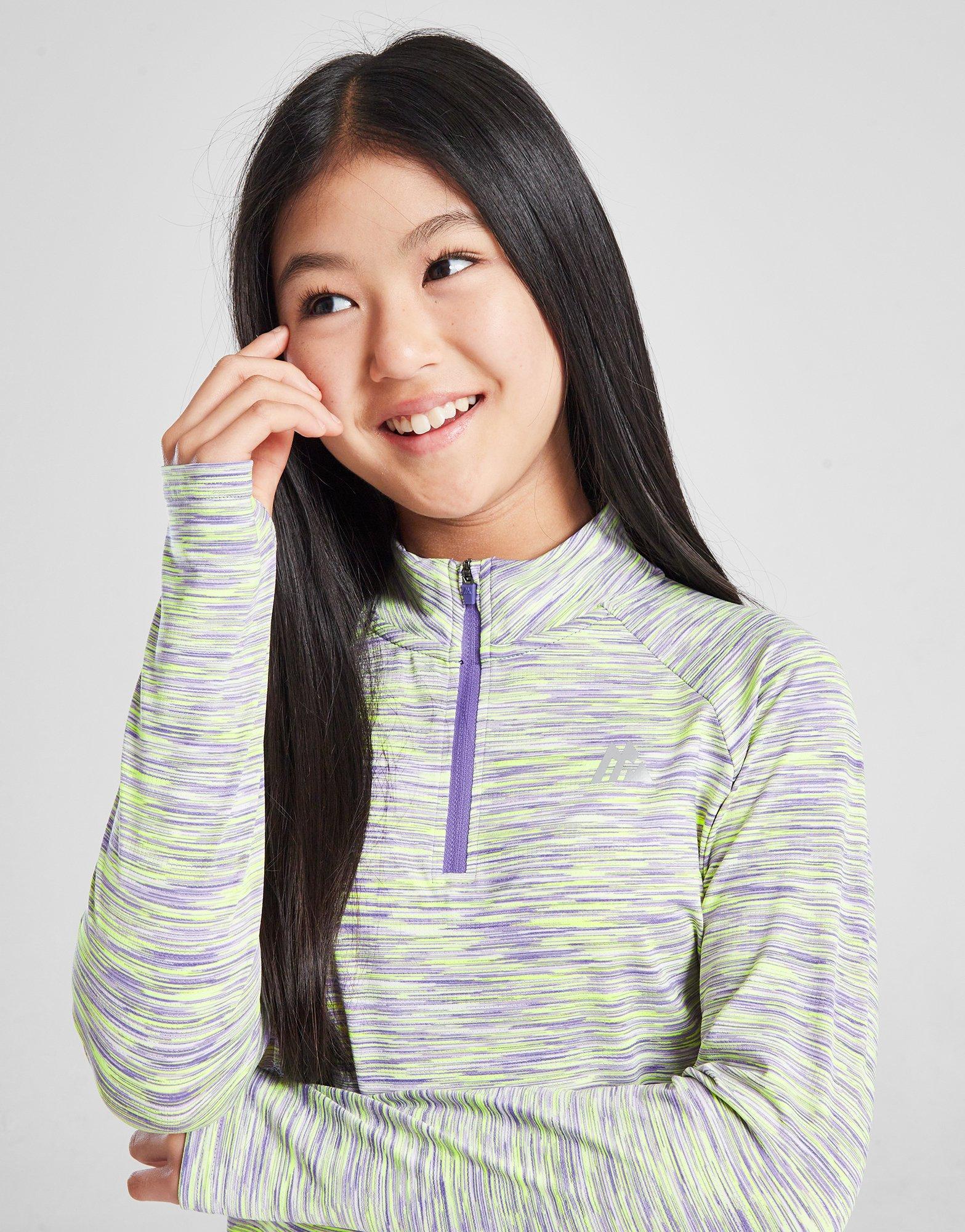 MONTIREX Girls' Trail 1/4 Zip Top Junior