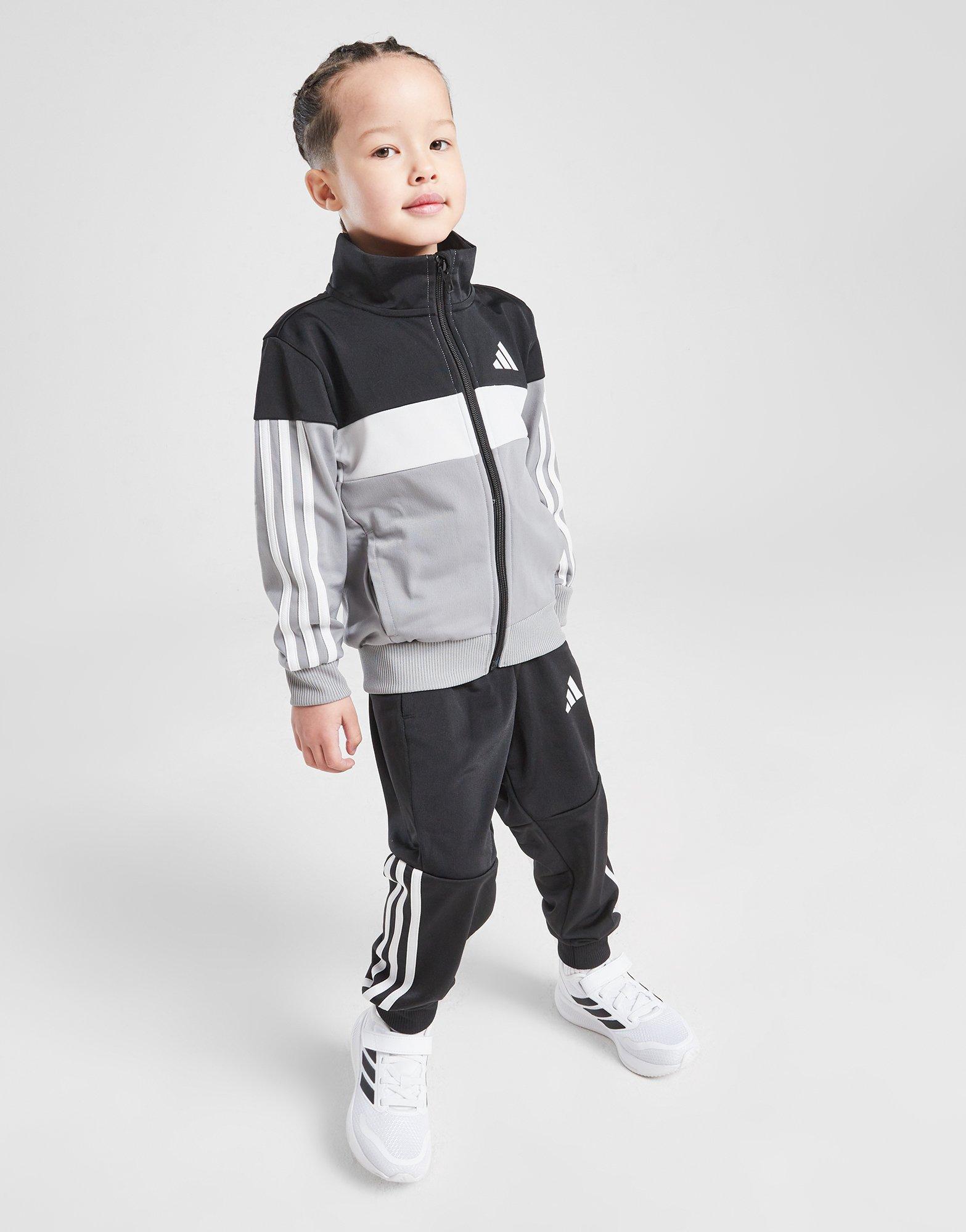 adidas Tiberio Full Zip Colour Block Tracksuit Children