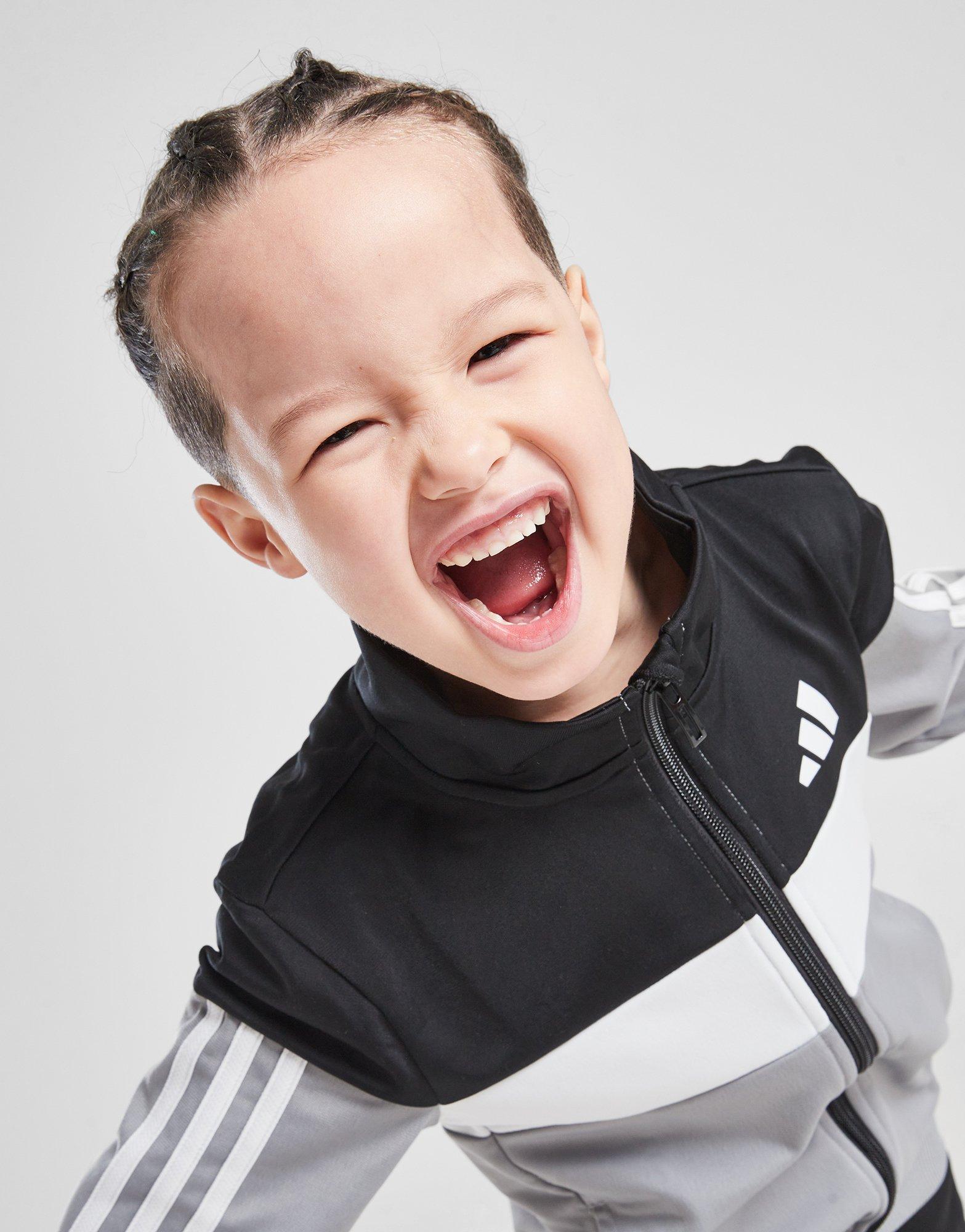 adidas Tiberio Full Zip Colour Block Tracksuit Children