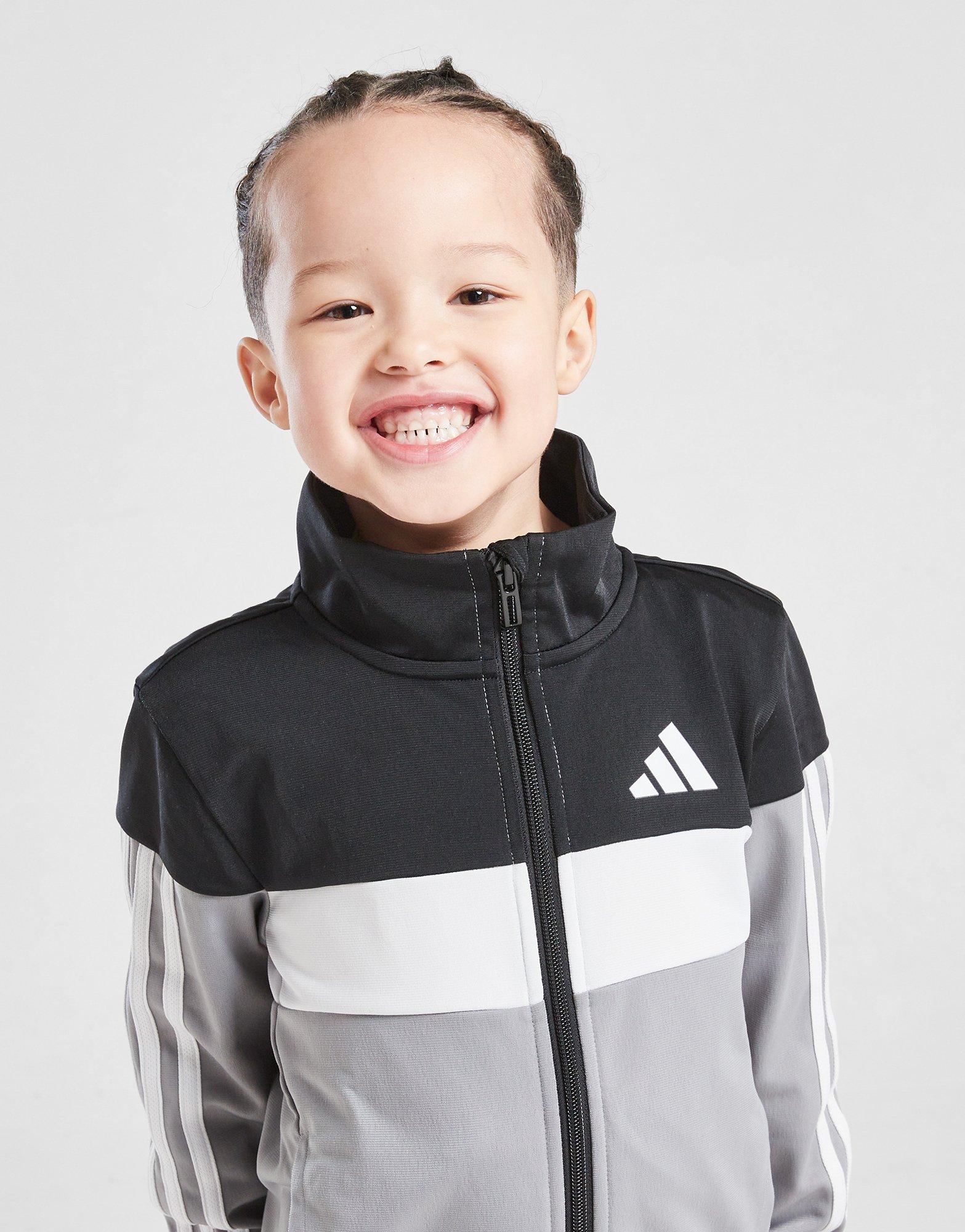 adidas Tiberio Full Zip Colour Block Tracksuit Children