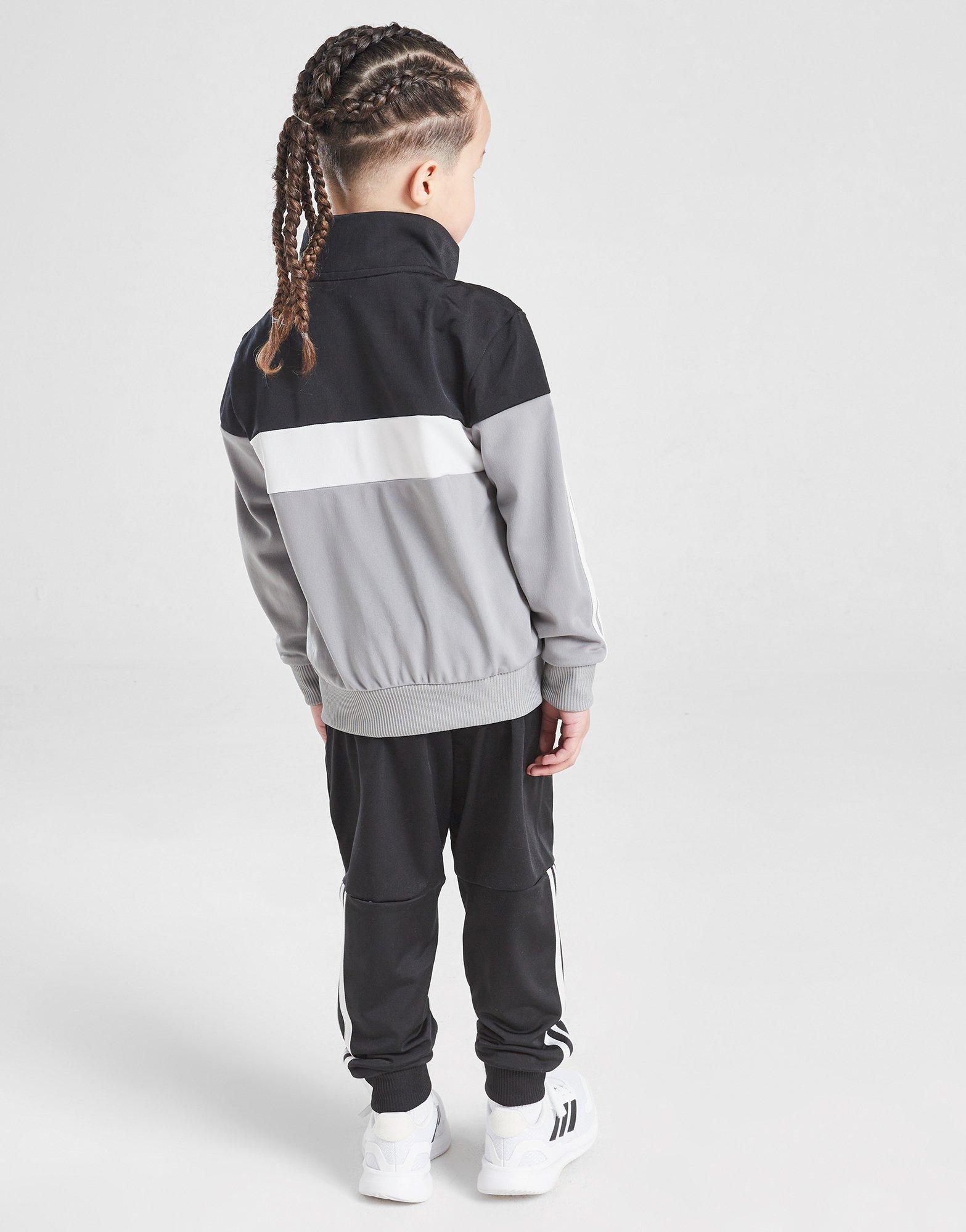 adidas Tiberio Full Zip Colour Block Tracksuit Children
