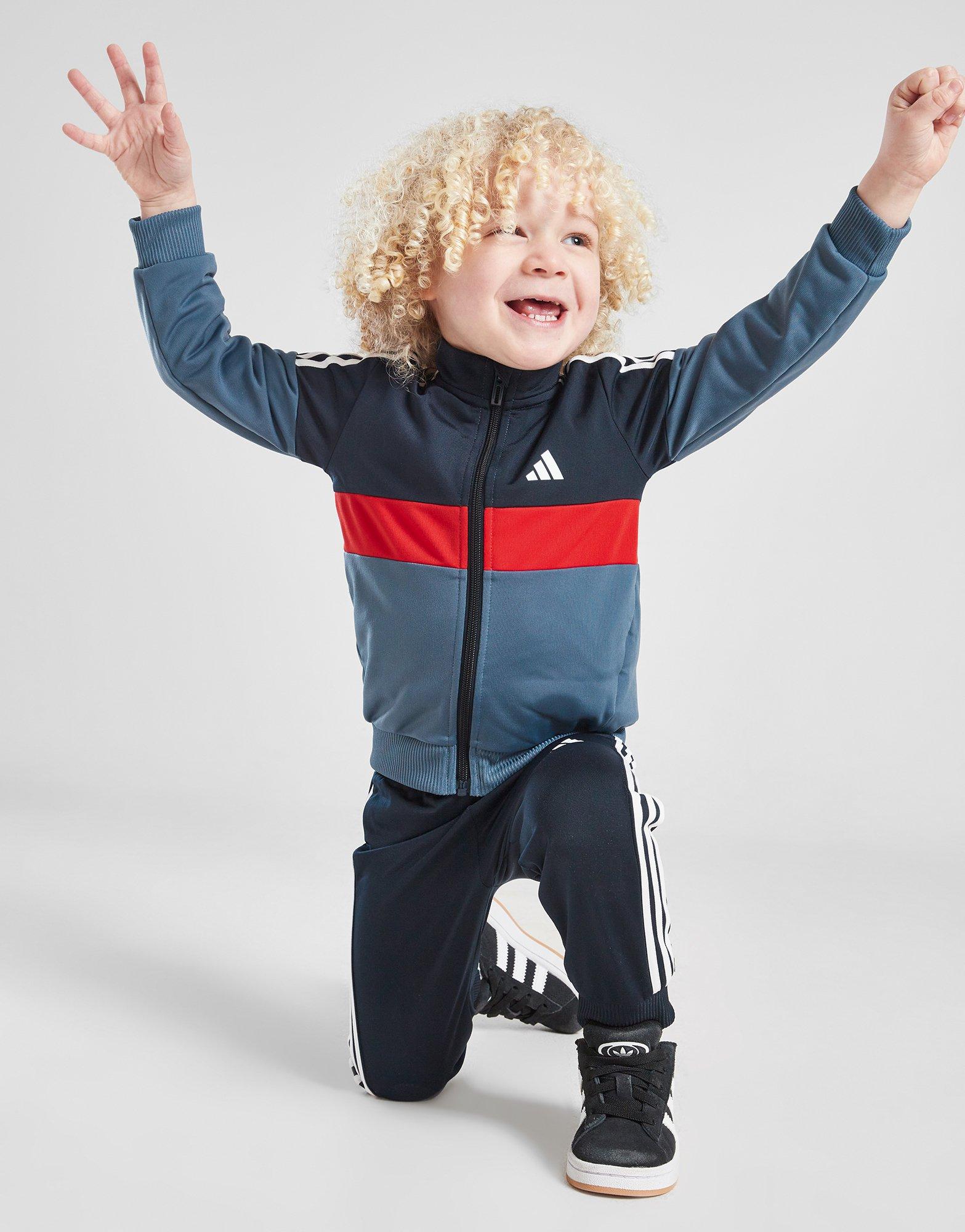 adidas Tiberio Full Zip Colour Block Trainingsanzug Babys