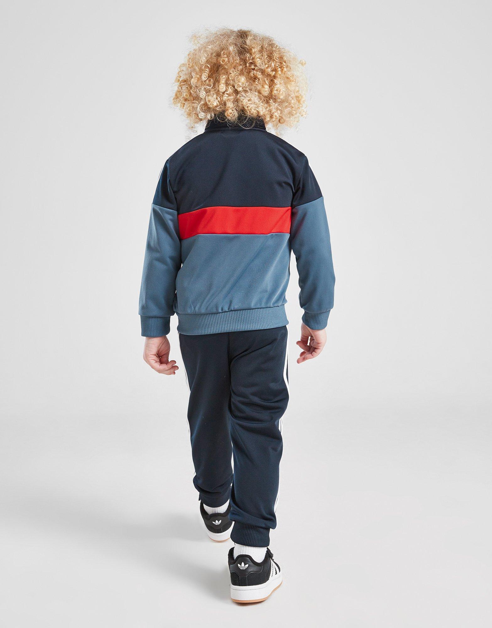 adidas Tiberio Full Zip Colour Block Trainingsanzug Babys