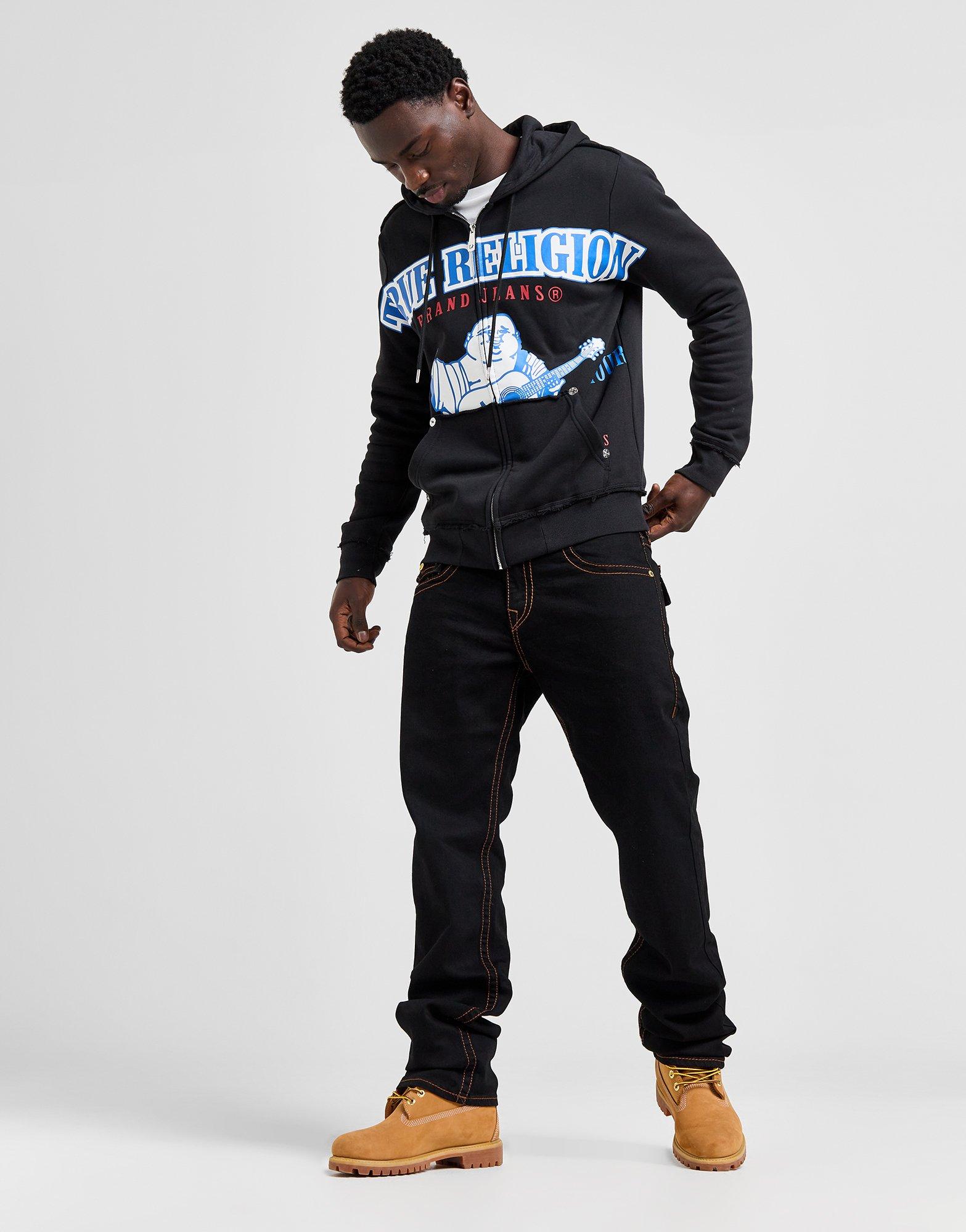 Black True Religion Ricky Straight Jeans - JD Sports Global