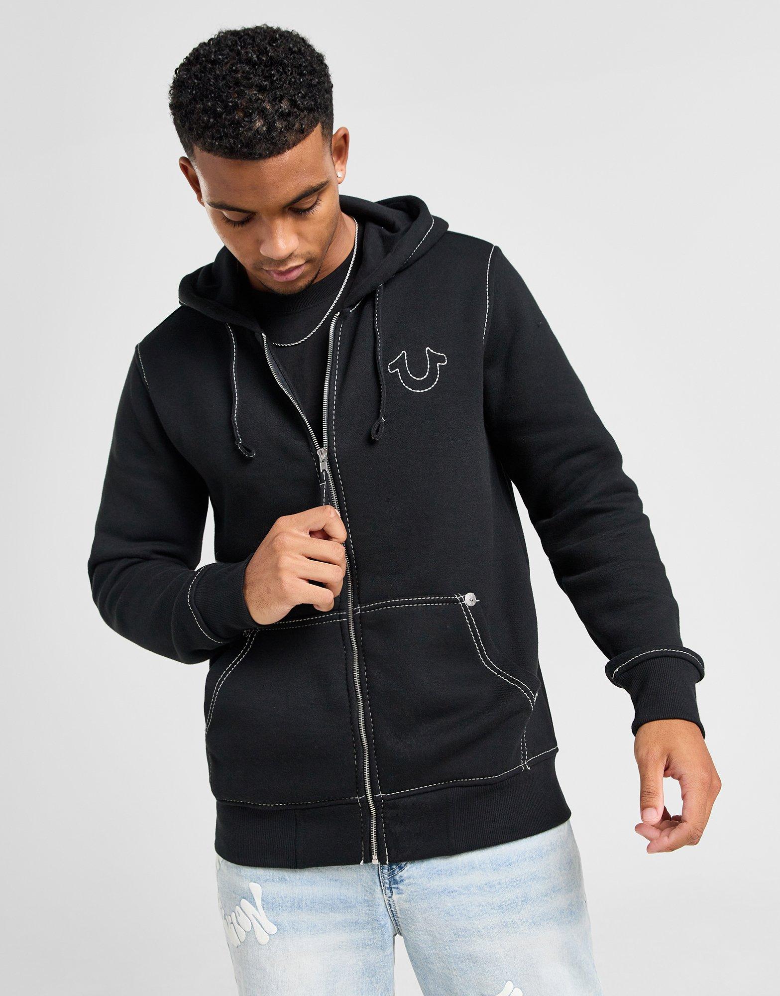 True Religion Big T Zip Through Hoodie