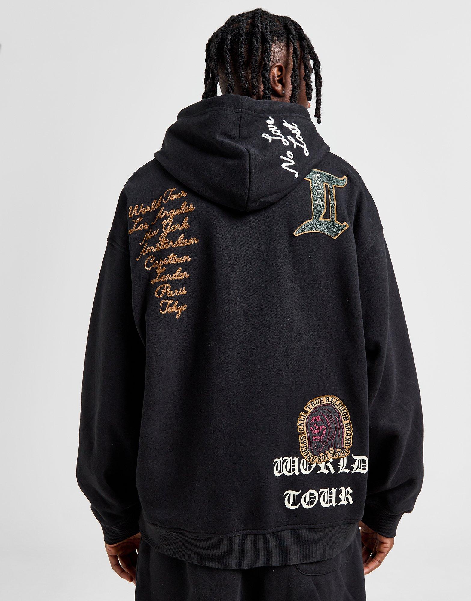 Black True Religion Patch Hoodie - JD Sports Global Black True Religion Patch Hoodie - JD Sports Global