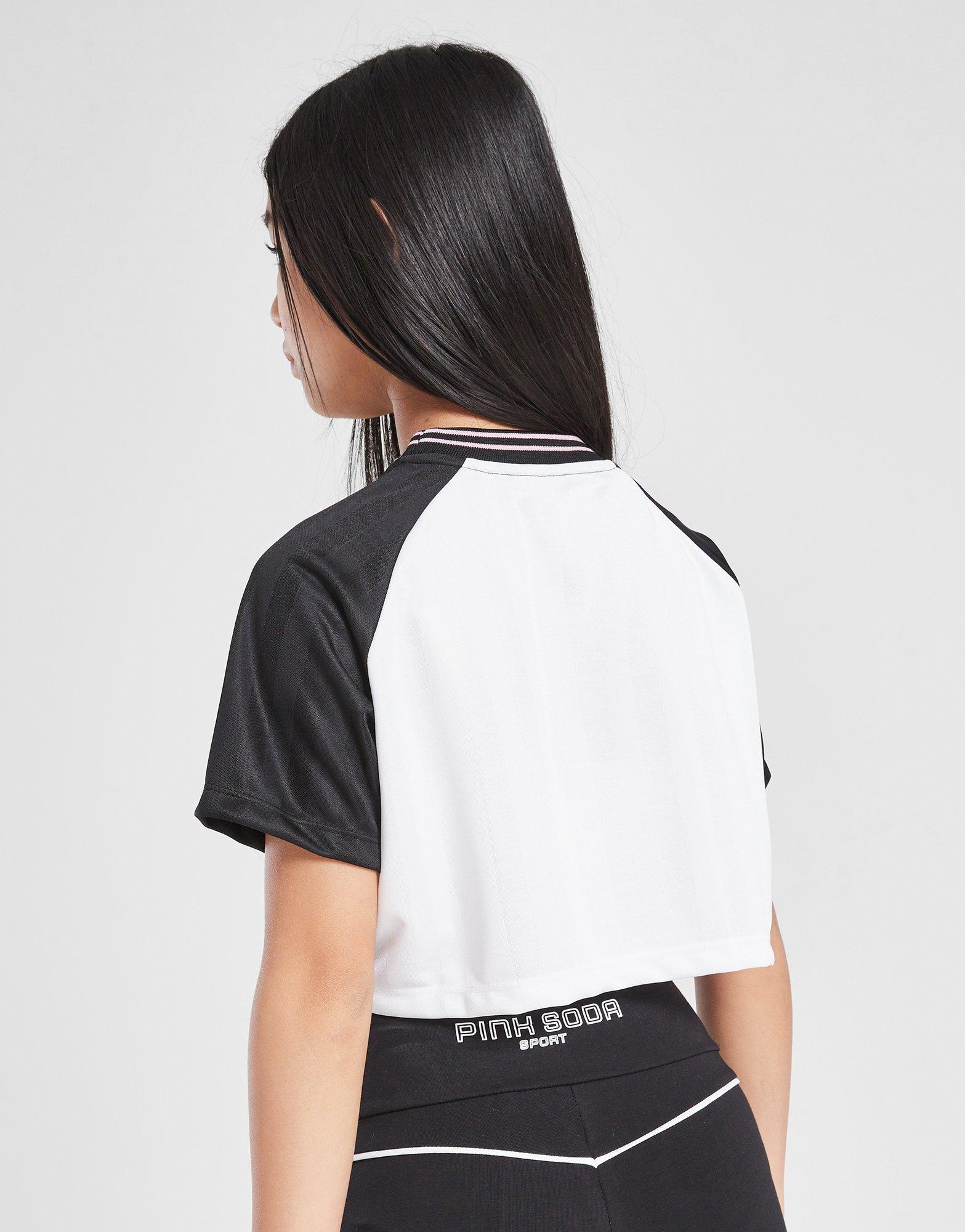 Pink Soda Sport Girls' Match Cropped T-Shirt Junior