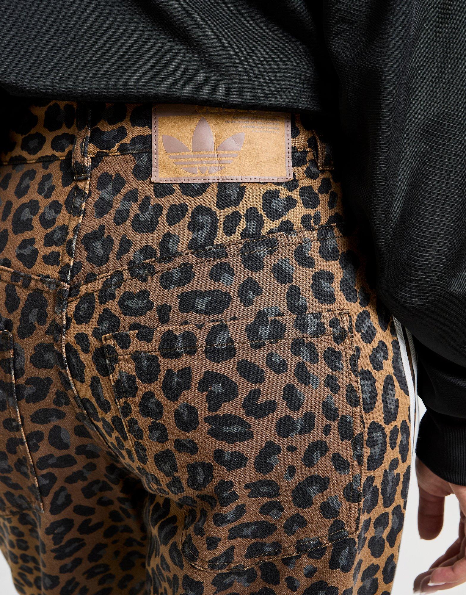 adidas Originals Leopard Print Denim Jeans