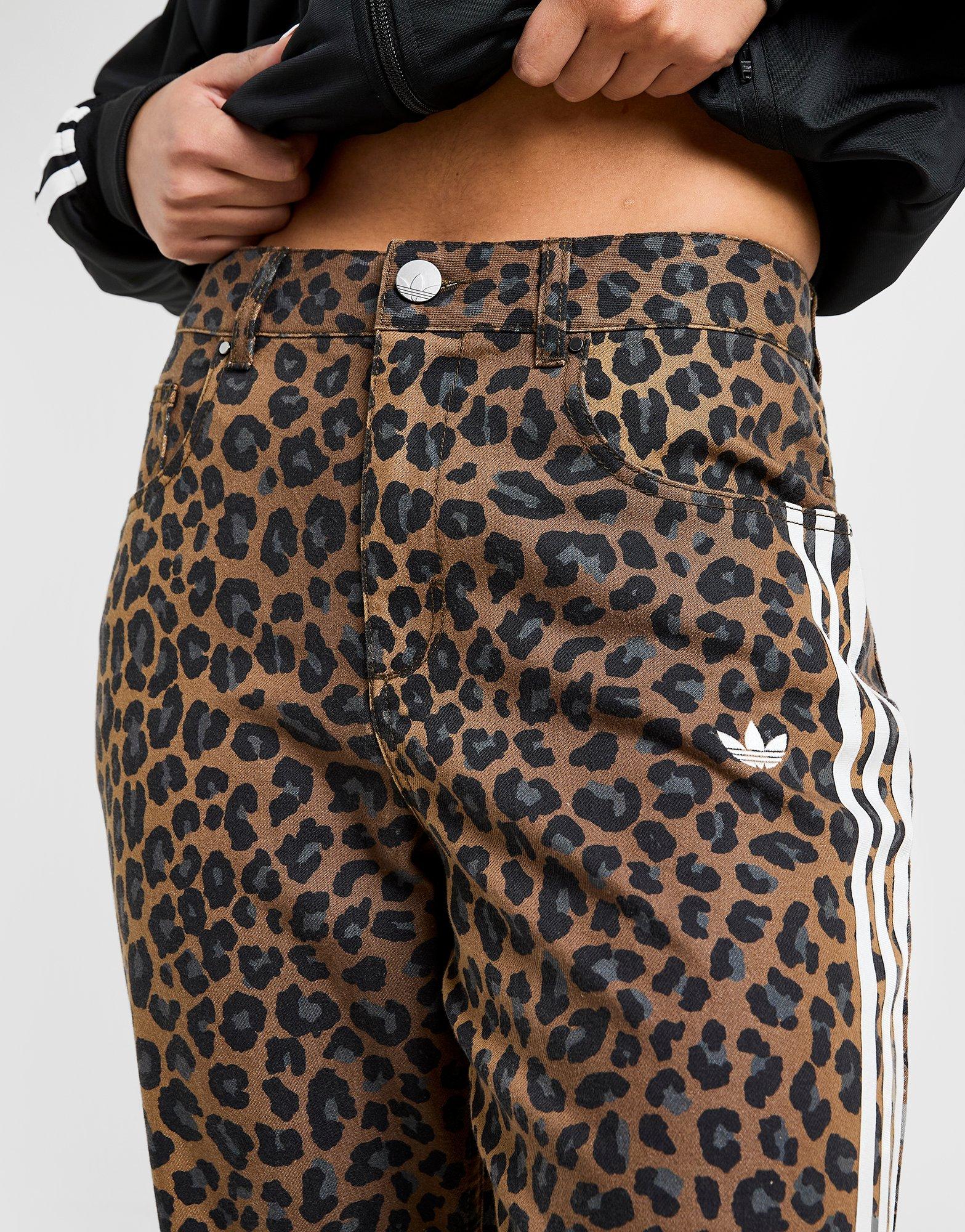 Multicolor adidas Originals Leopard Print Denim Jeans | JD