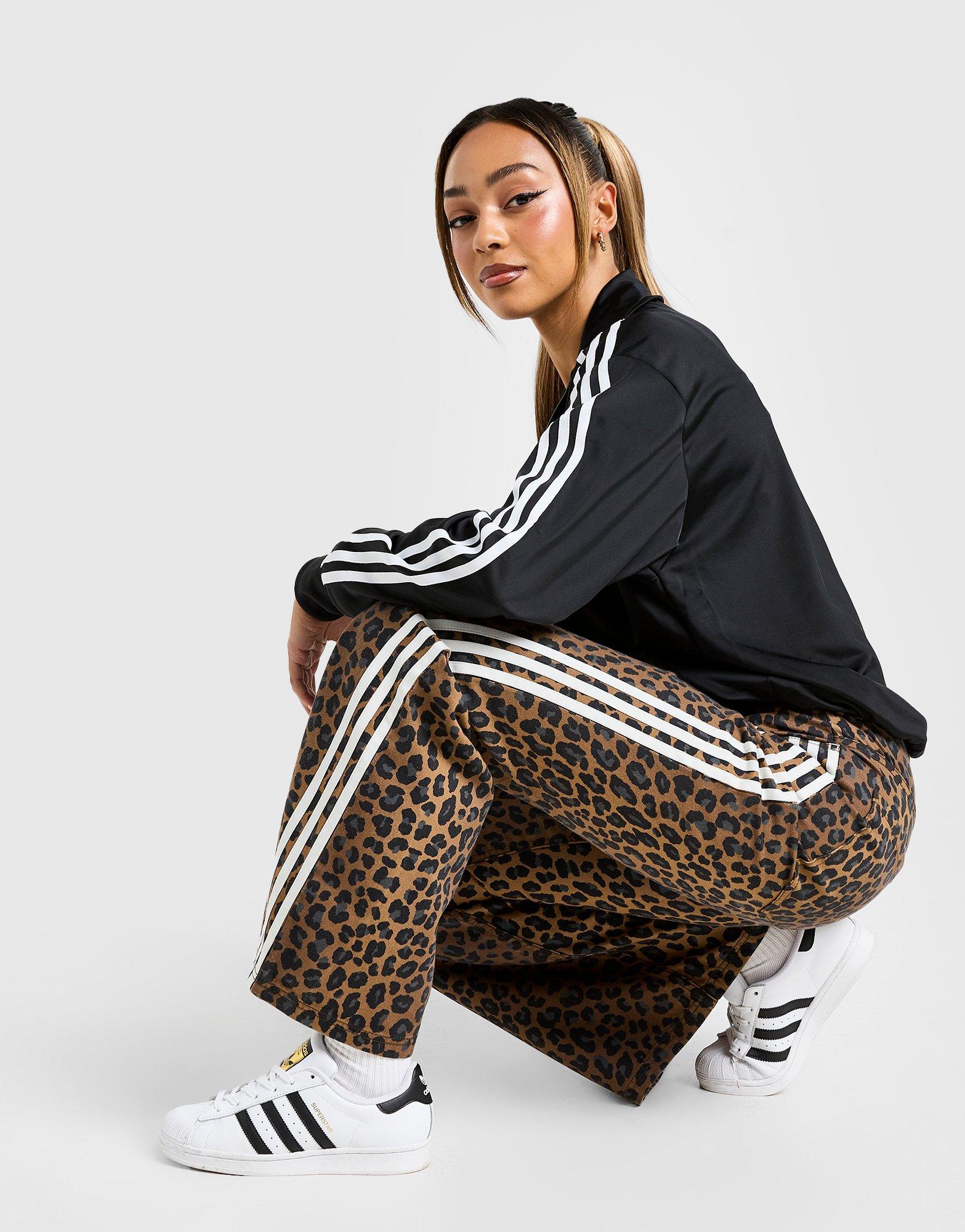 adidas Originals Leopard Print Denim Jeans