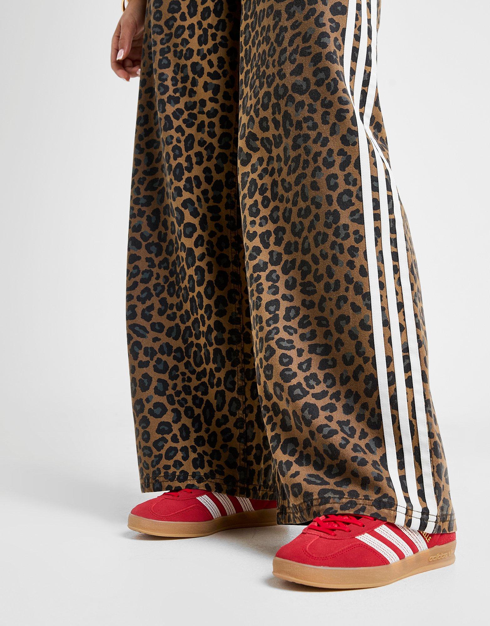 adidas Originals Leopard Print Denim Jeans