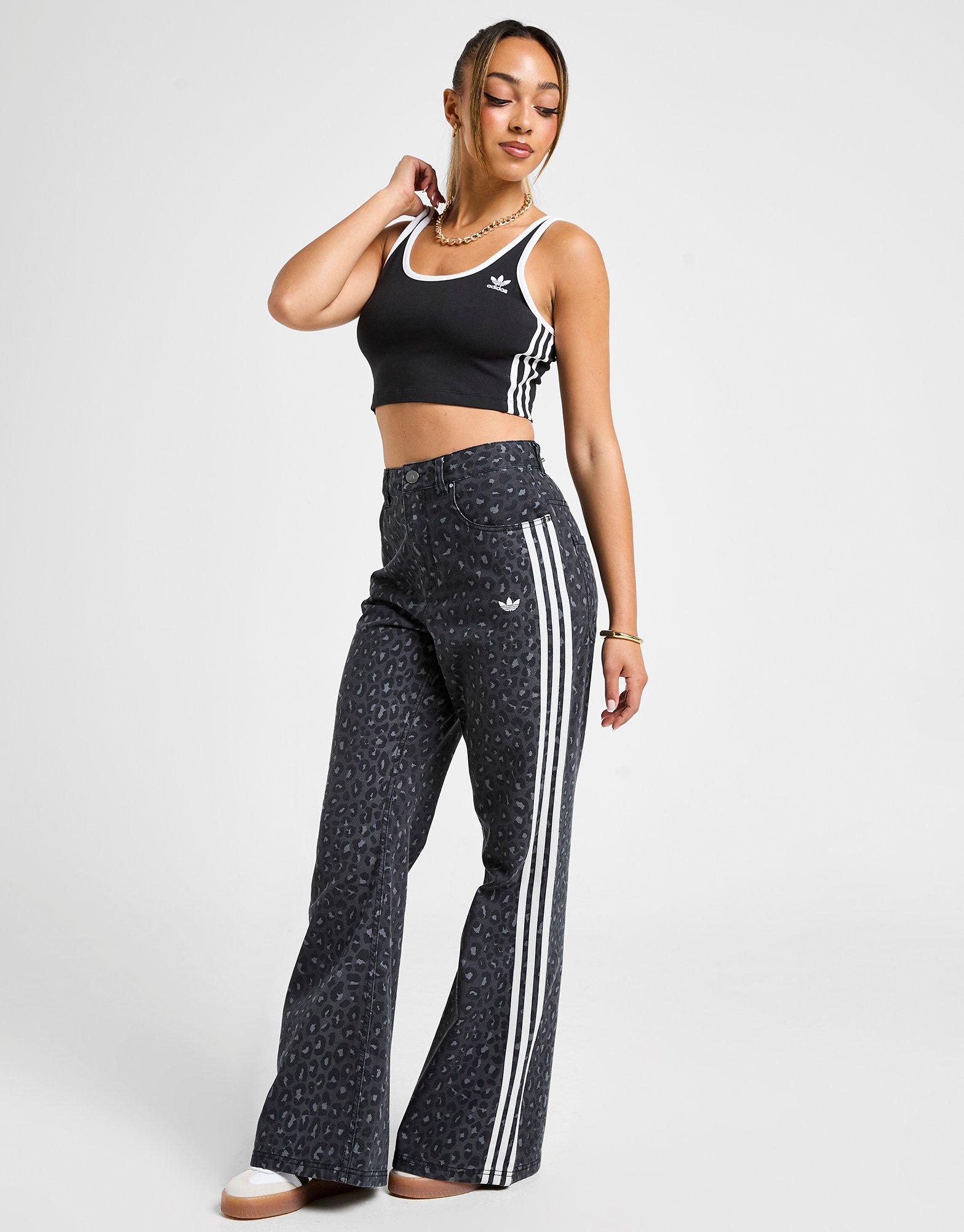 adidas Originals Leopard Print Denim Jeans