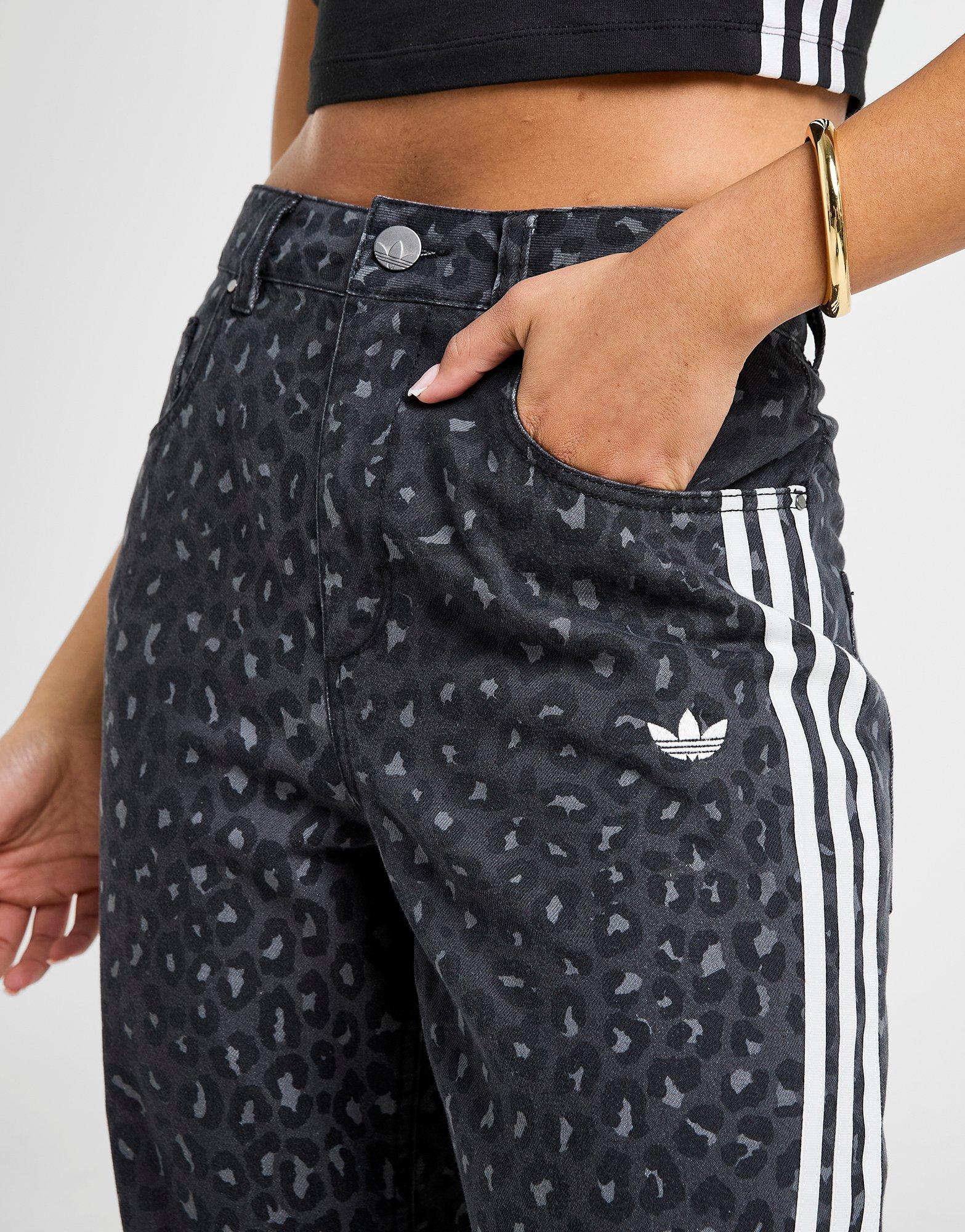 adidas Originals Leopard Print Denim Jeans