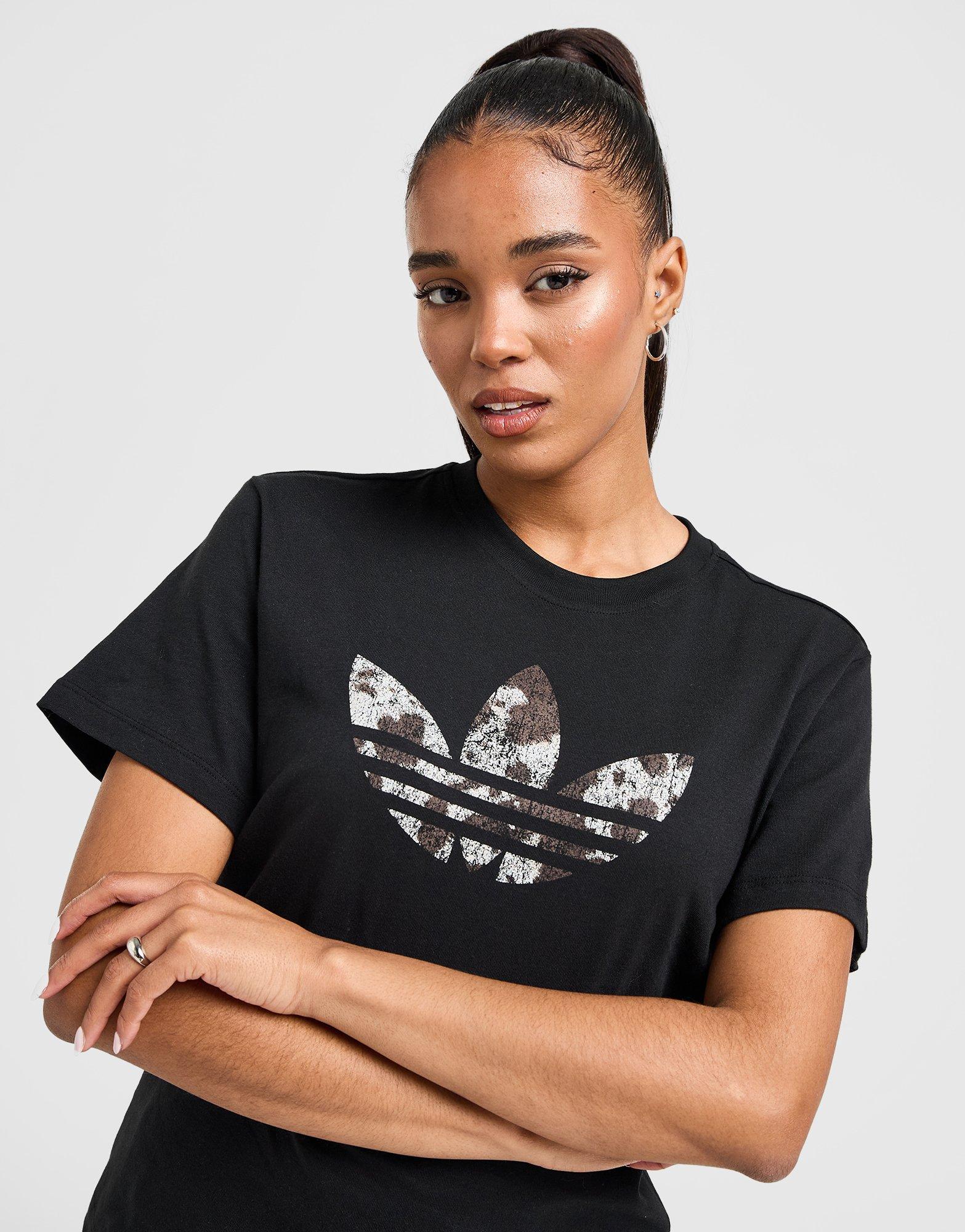 adidas Originals Western Trefoil Boyfriend T-Shirt Damen