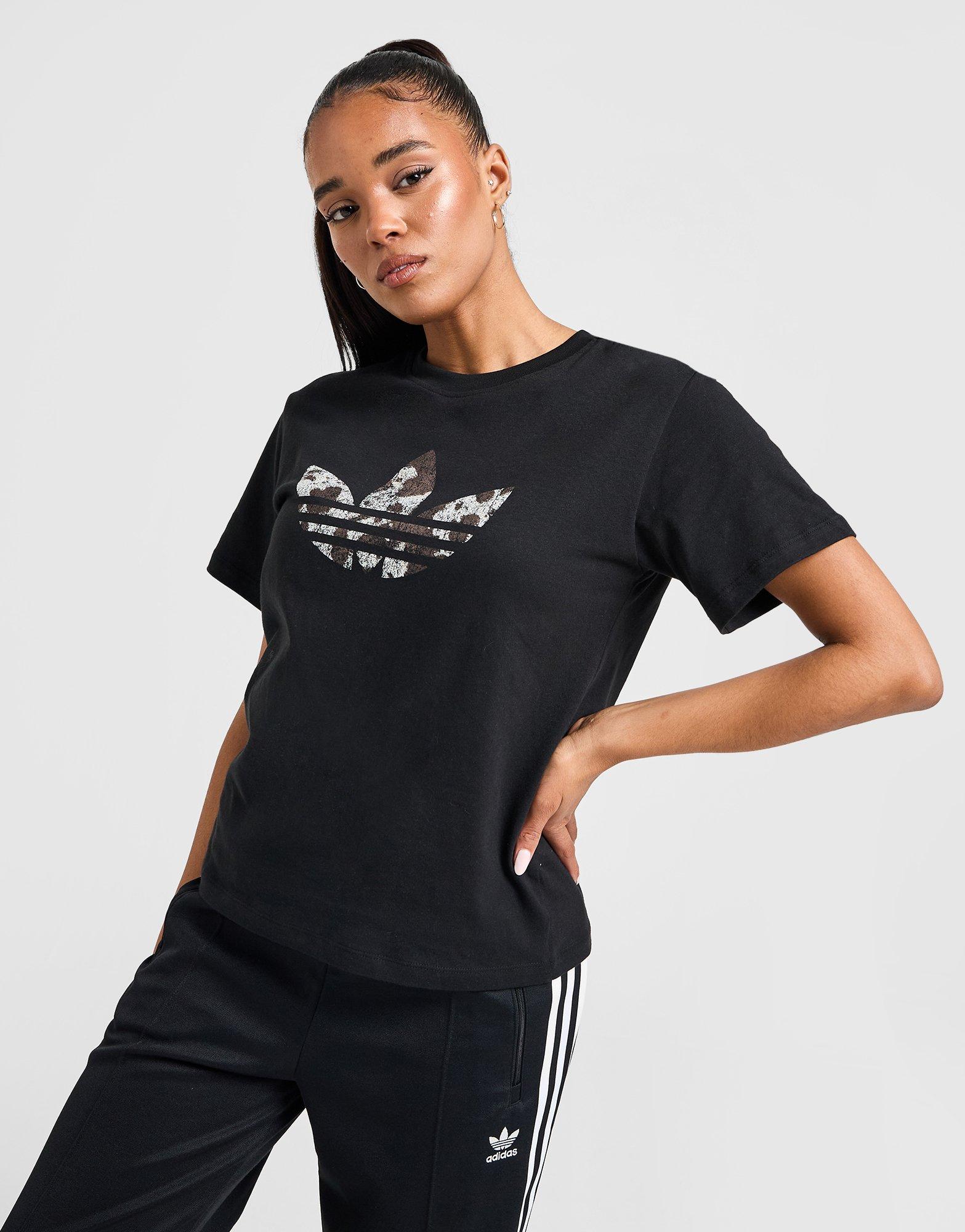 adidas Originals Western Trefoil Boyfriend T-Shirt Damen