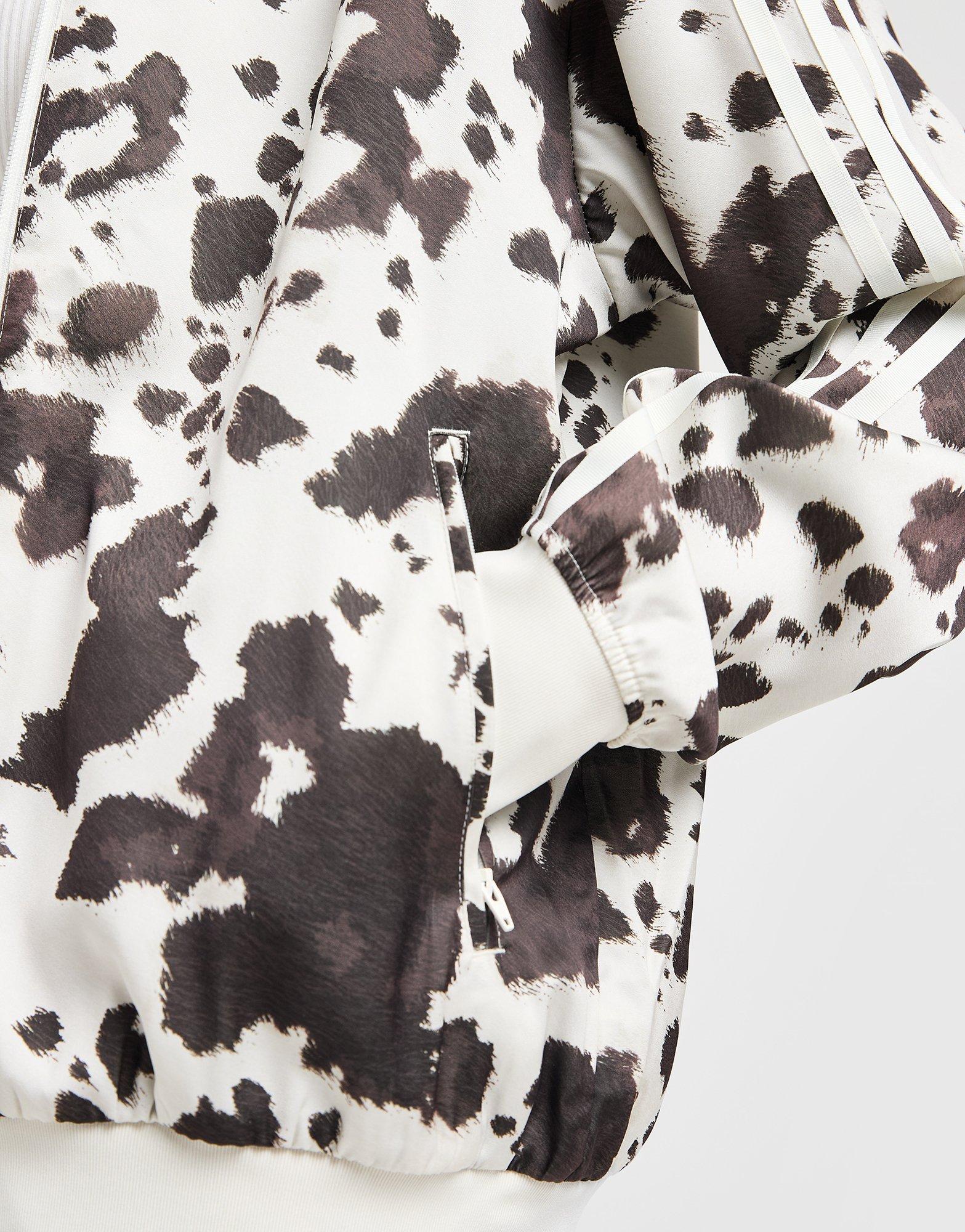 adidas Originals Cow Print Satin Track Top