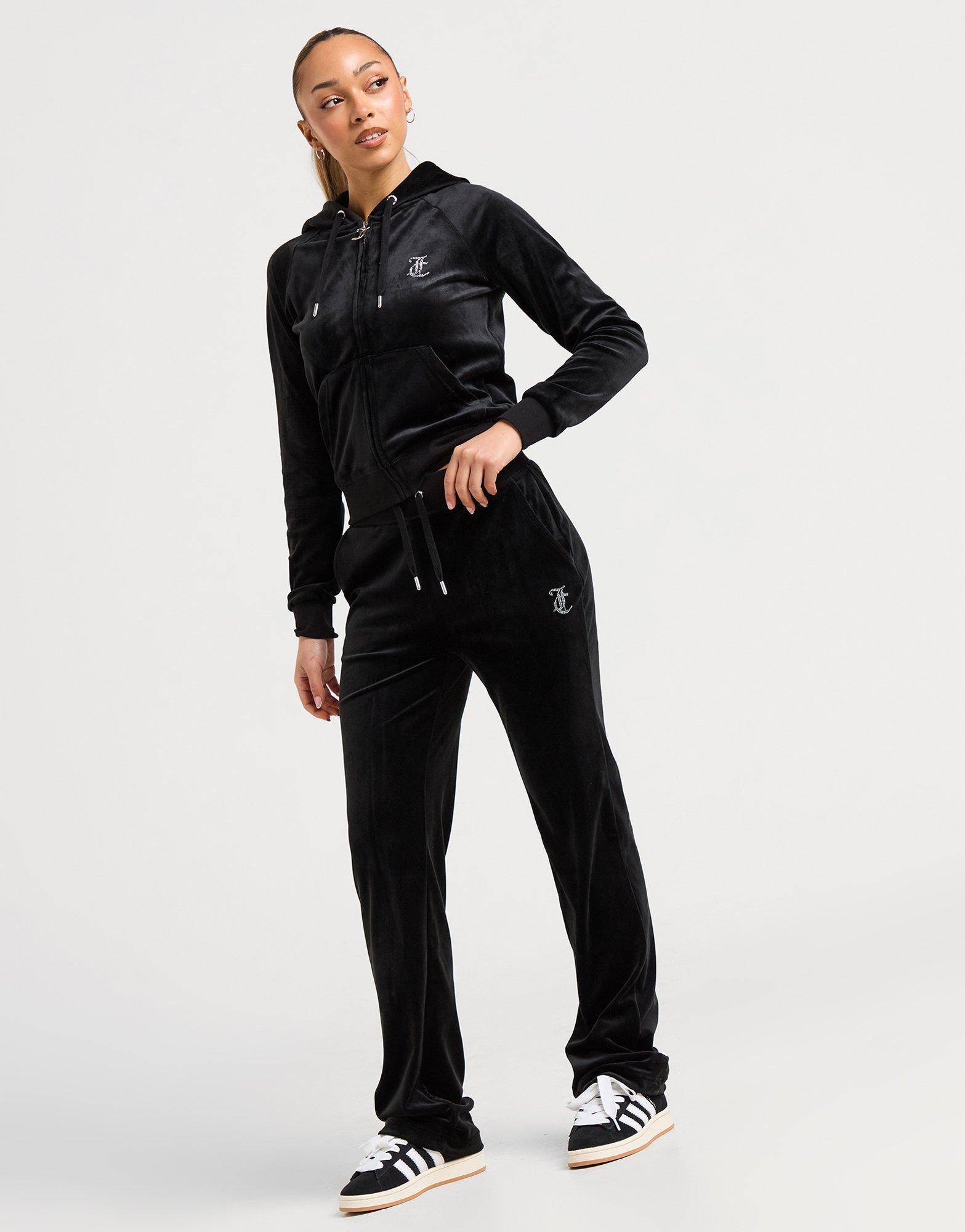 Black JUICY COUTURE Diamante JC Logo Joggers - JD Sports Global