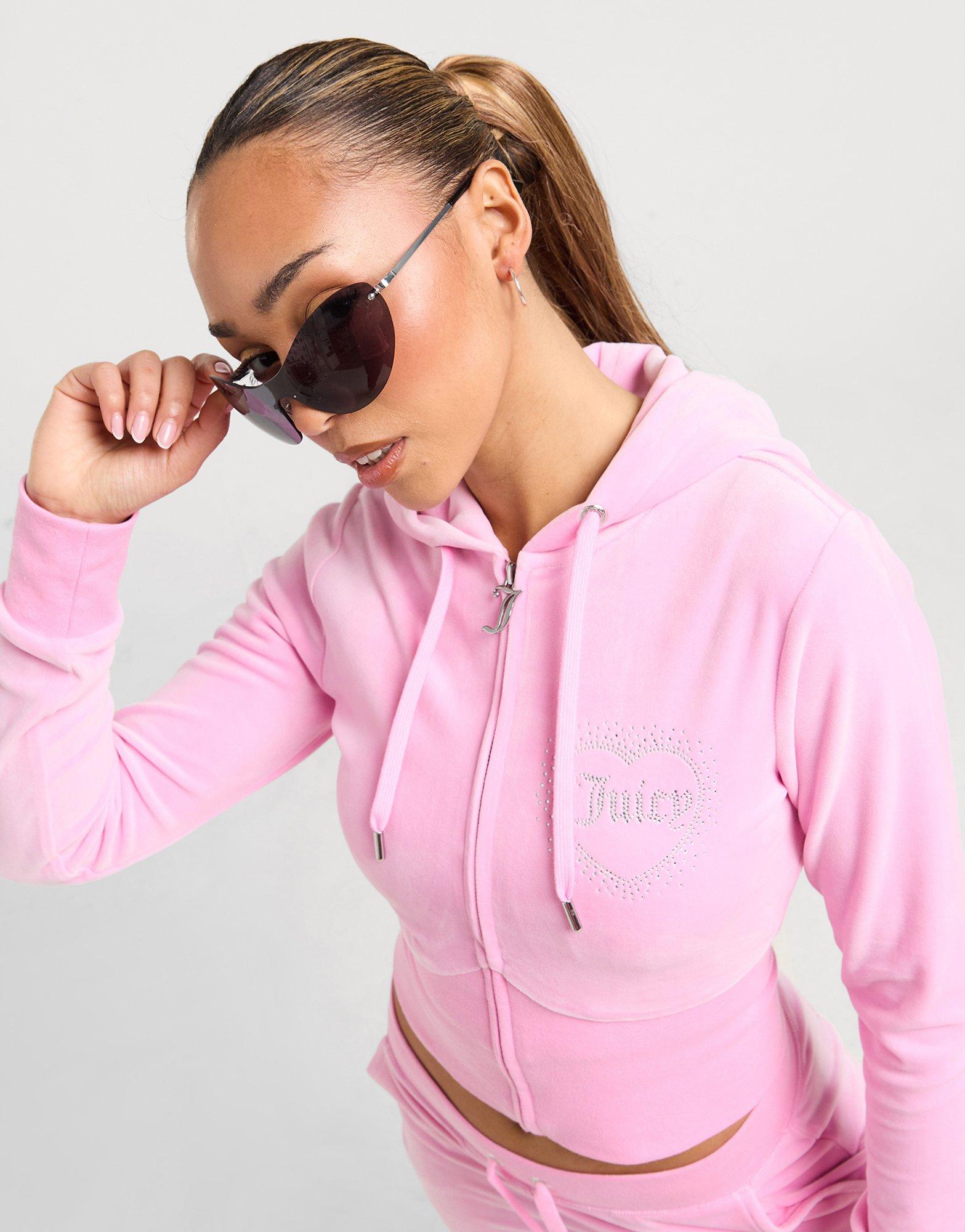 JUICY COUTURE Diamante Heart Logo Hoodie