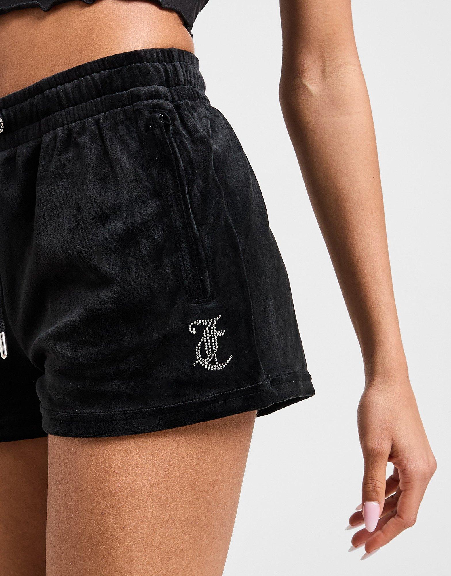 JUICY COUTURE 関税込 ディアマンテ JC ロゴ ショーツ Black JUICY COUTURE Diamante JC Logo Shorts - JD Sports Global