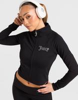 JUICY COUTURE Diamante Fitted Full Zip Top