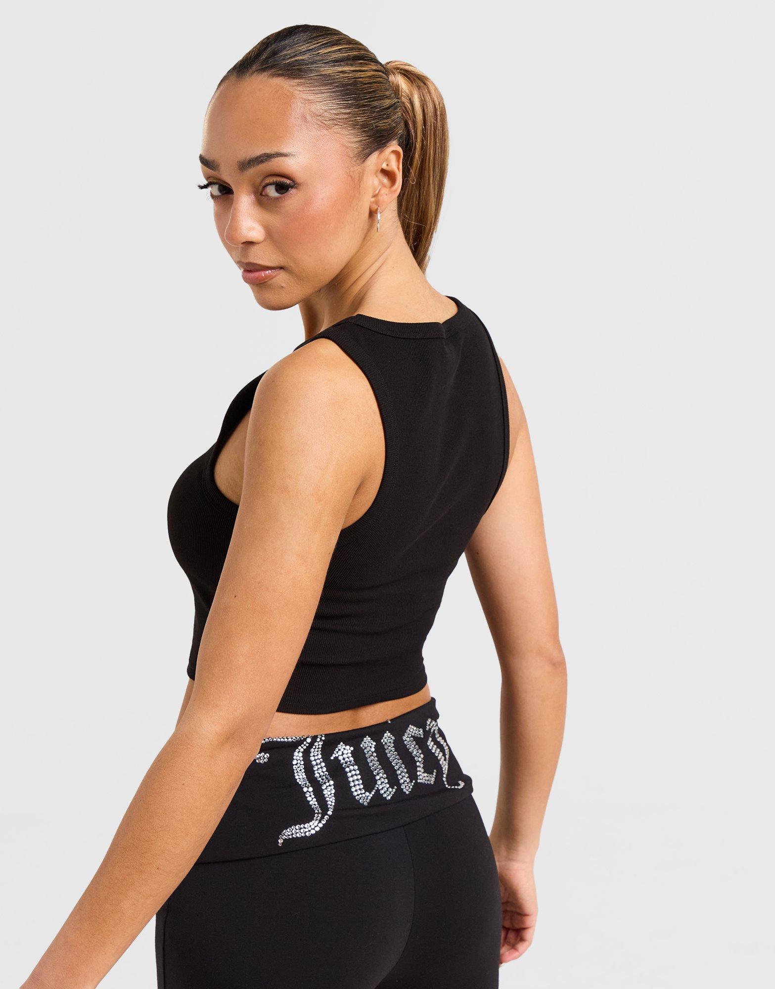 JUICY COUTURE Diamante Rib Tank Top