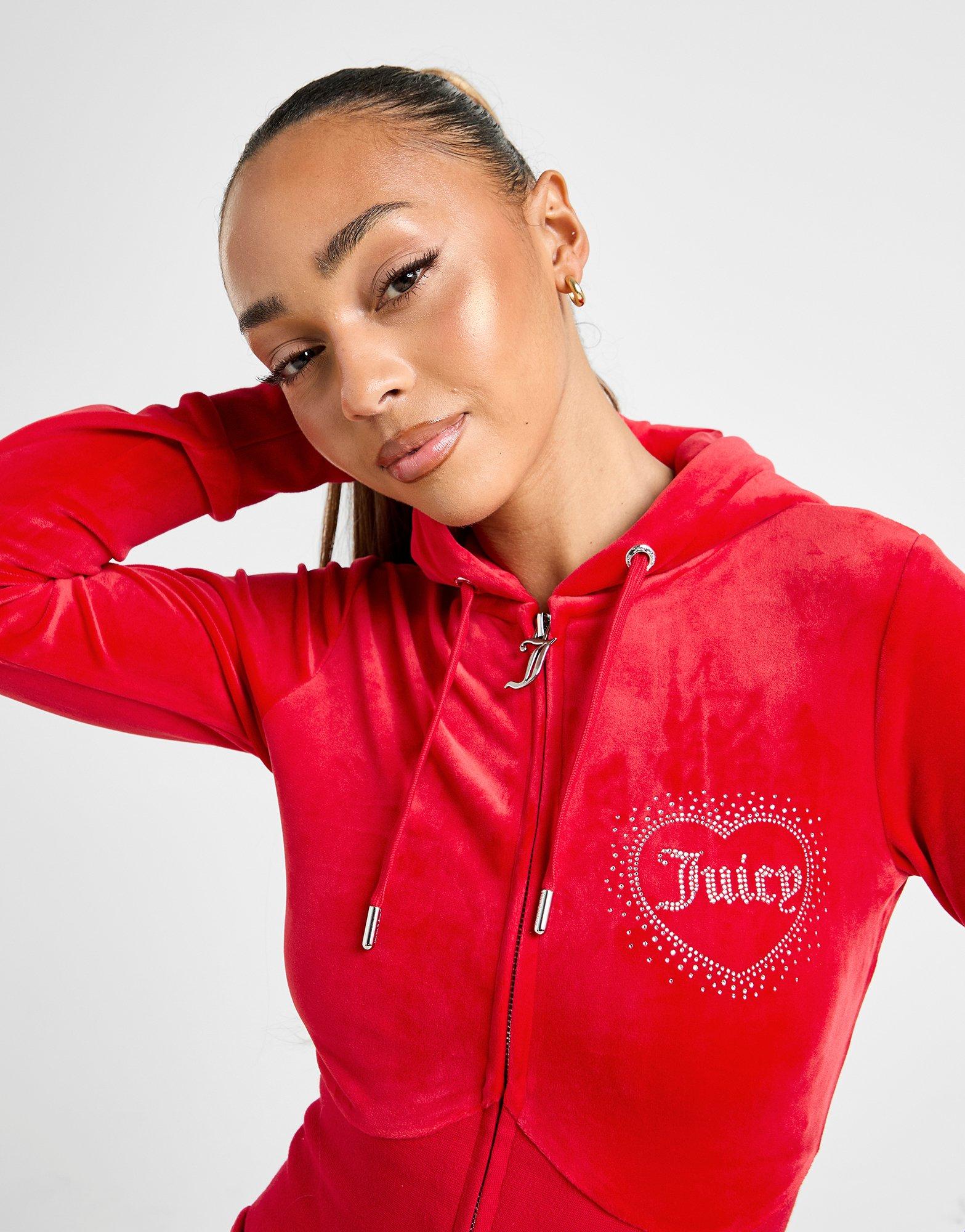JUICY COUTURE Diamante Heart Logo Hoodie