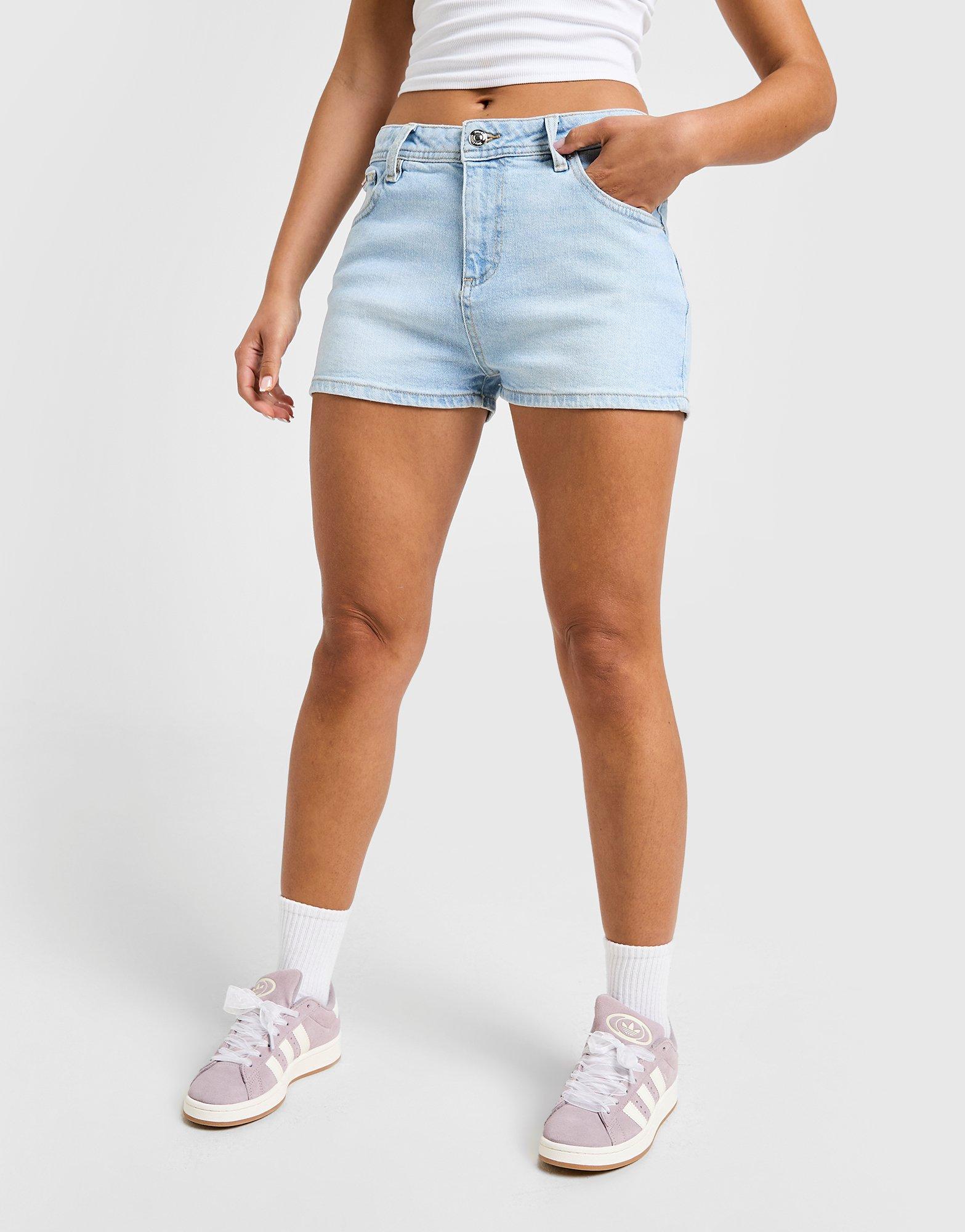 JUICY COUTURE Diamante Logo Denim Shorts