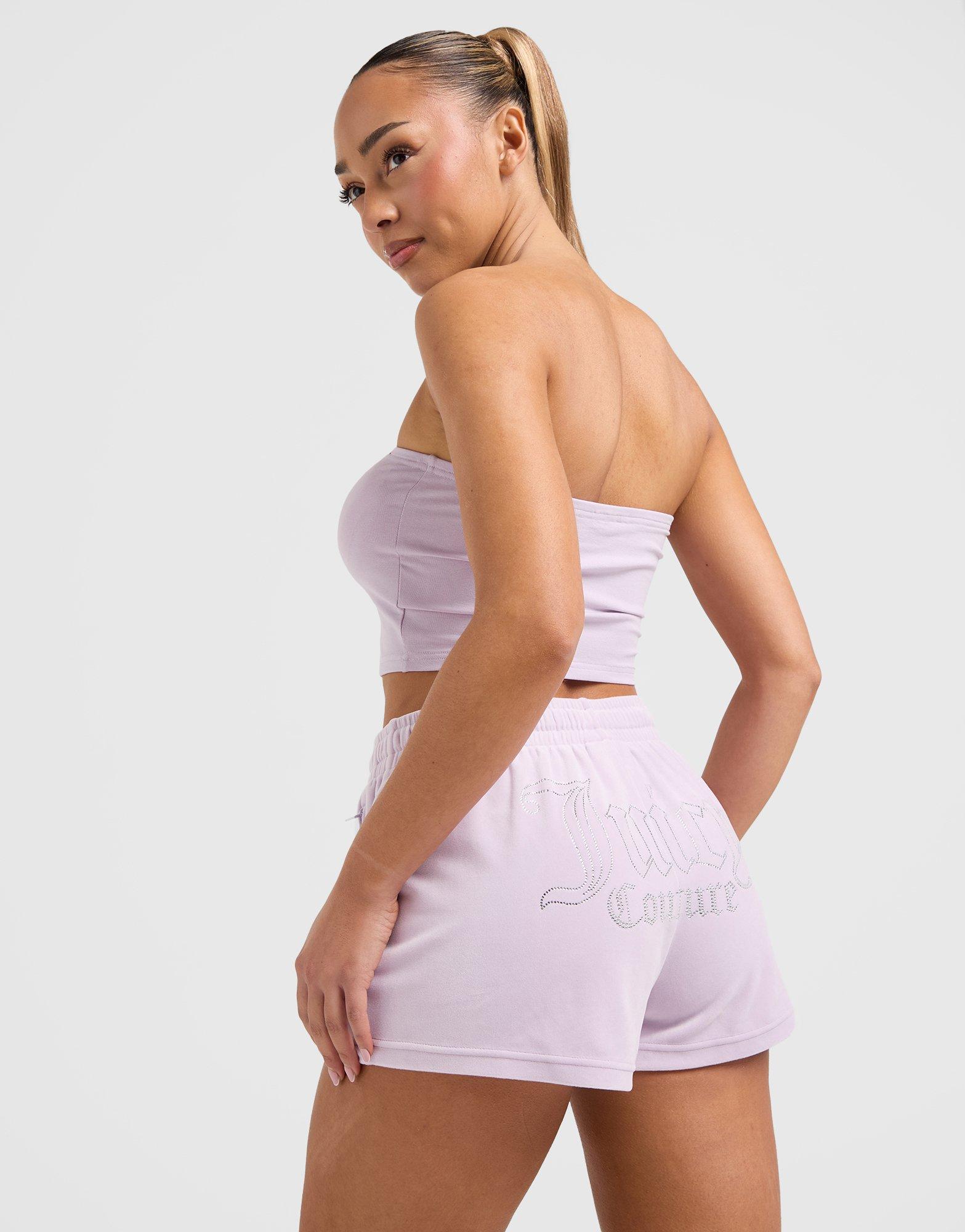 JUICY COUTURE Diamante Logo Bandeau Top