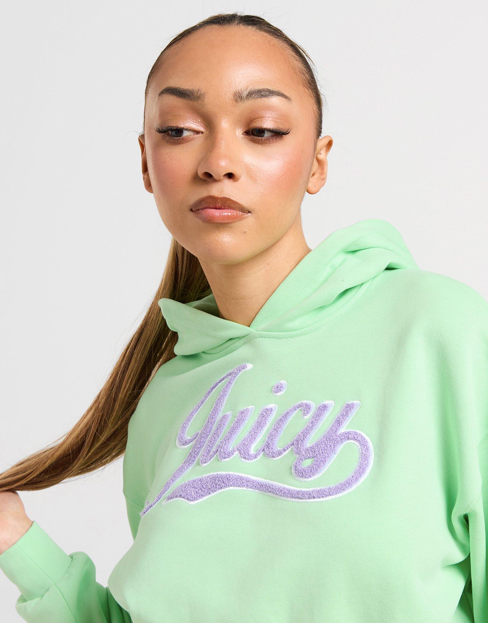 JUICY COUTURE Script Boucle Logo Hoodie