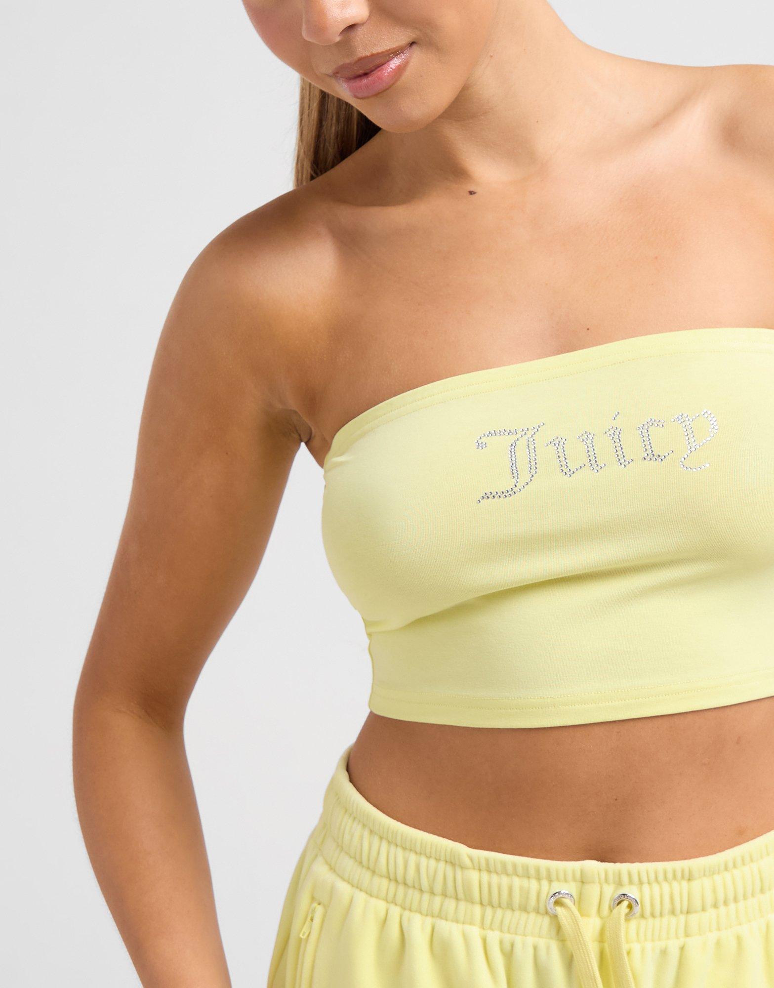JUICY COUTURE Diamante Logo Bandeau Top