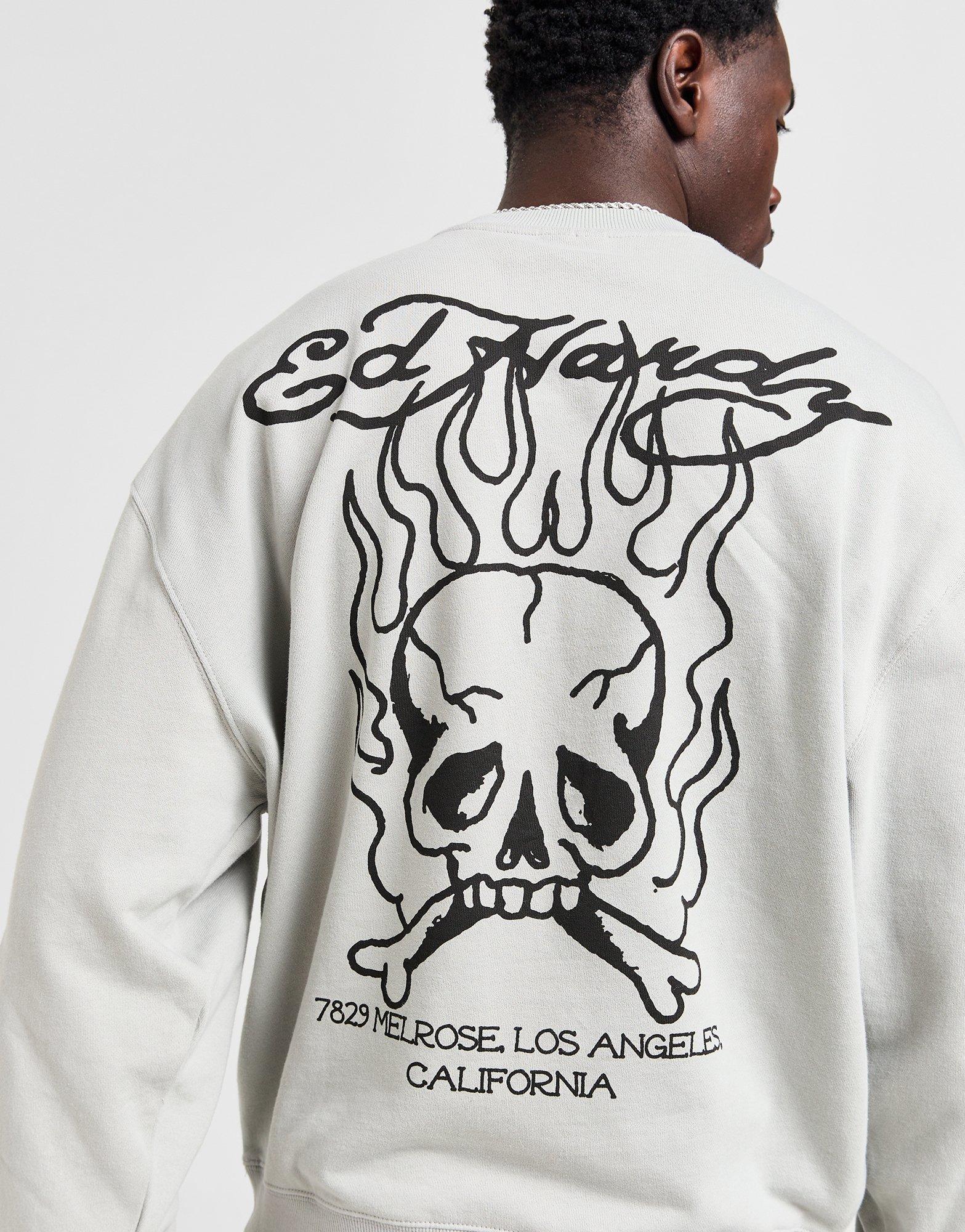 Ed Hardy Flash Sheet Crew Sweatshirt